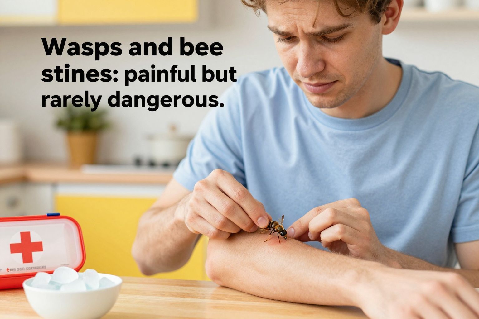 A darázs- és méhcsípés kezelése hűsítéssel egyszerűen enyhíthető.