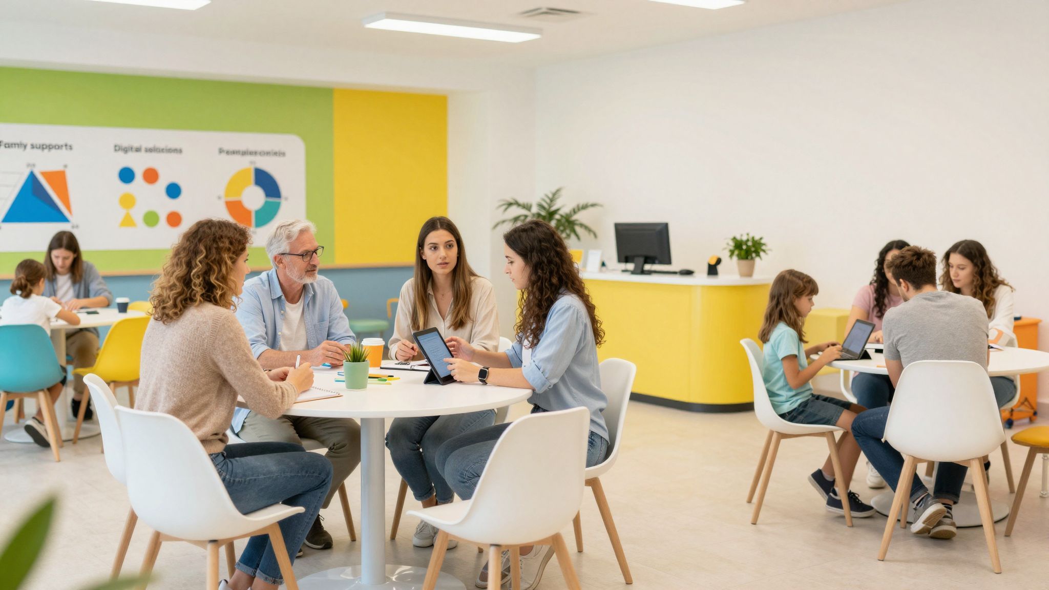 A digitális eszközök javítják a családtámogatási folyamatokat.