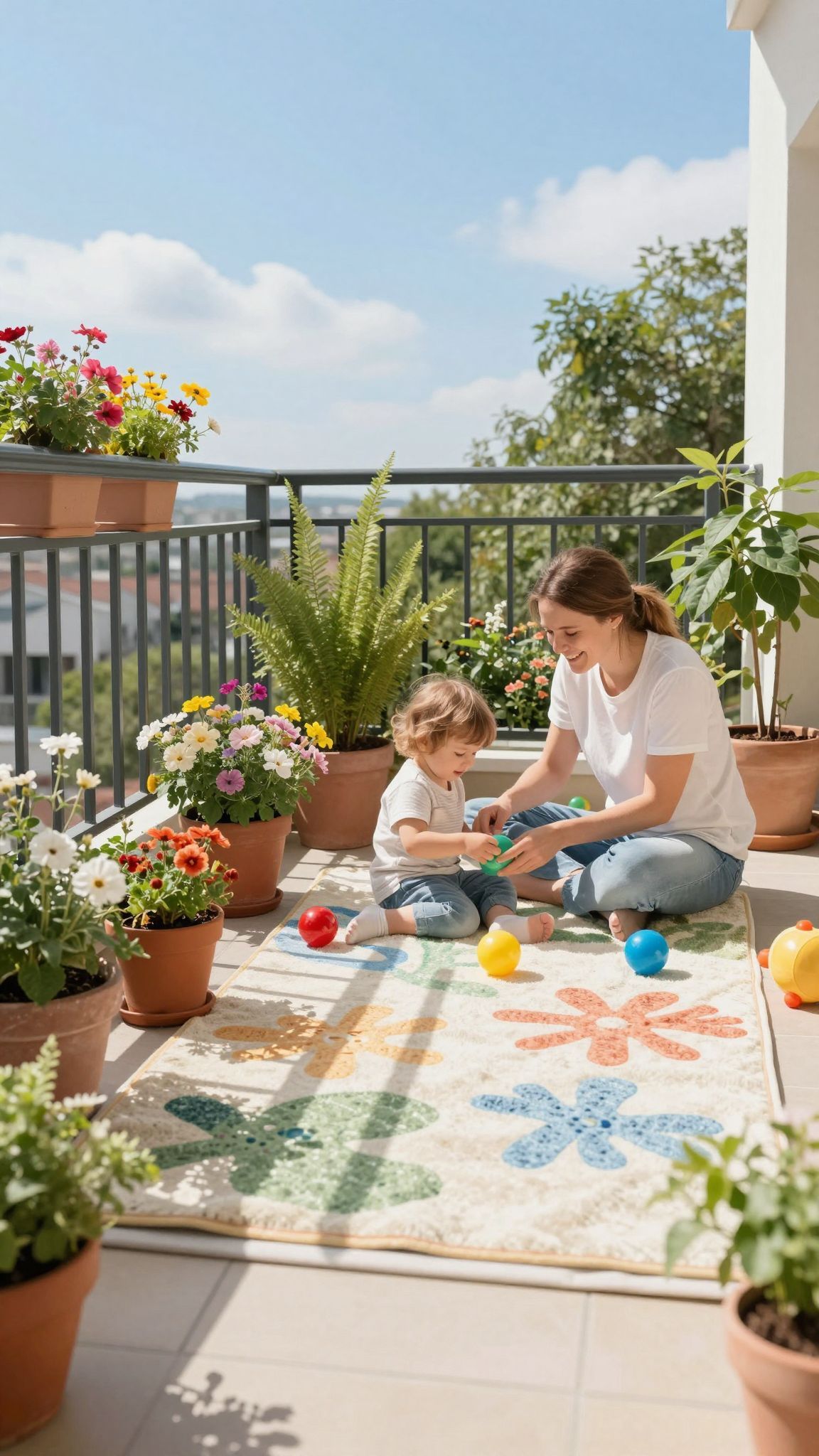 Az erkélyek és teraszok védelme elengedhetetlen a gyermekeknek.