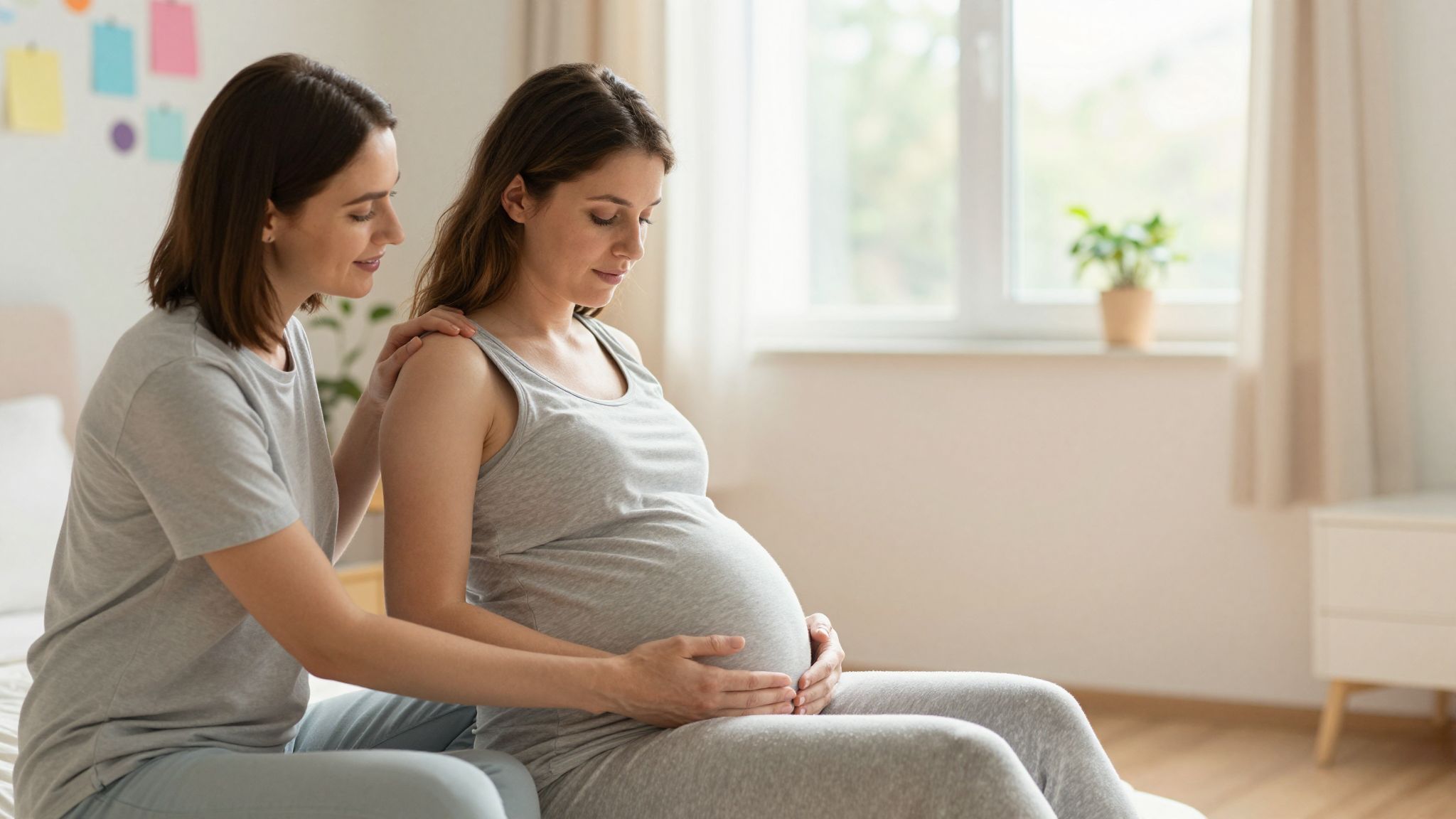 A partner támogatása csökkenti a szüléssel kapcsolatos félelmeket.