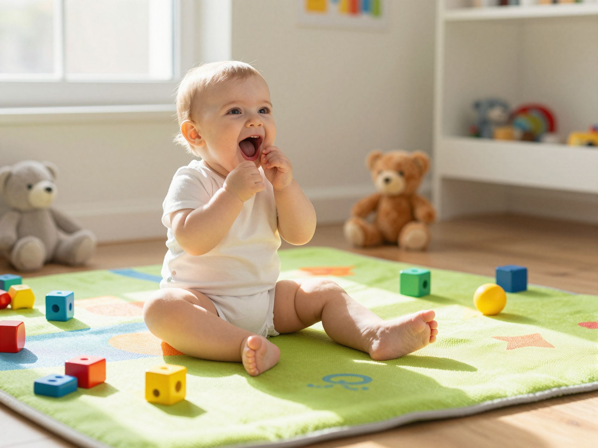 A babák három hónapos koruktól kezdik a gügyögést.