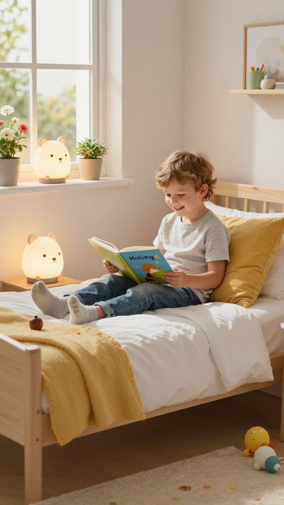 A sötétség félelmét játékos fényforrásokkal csökkenthetjük.