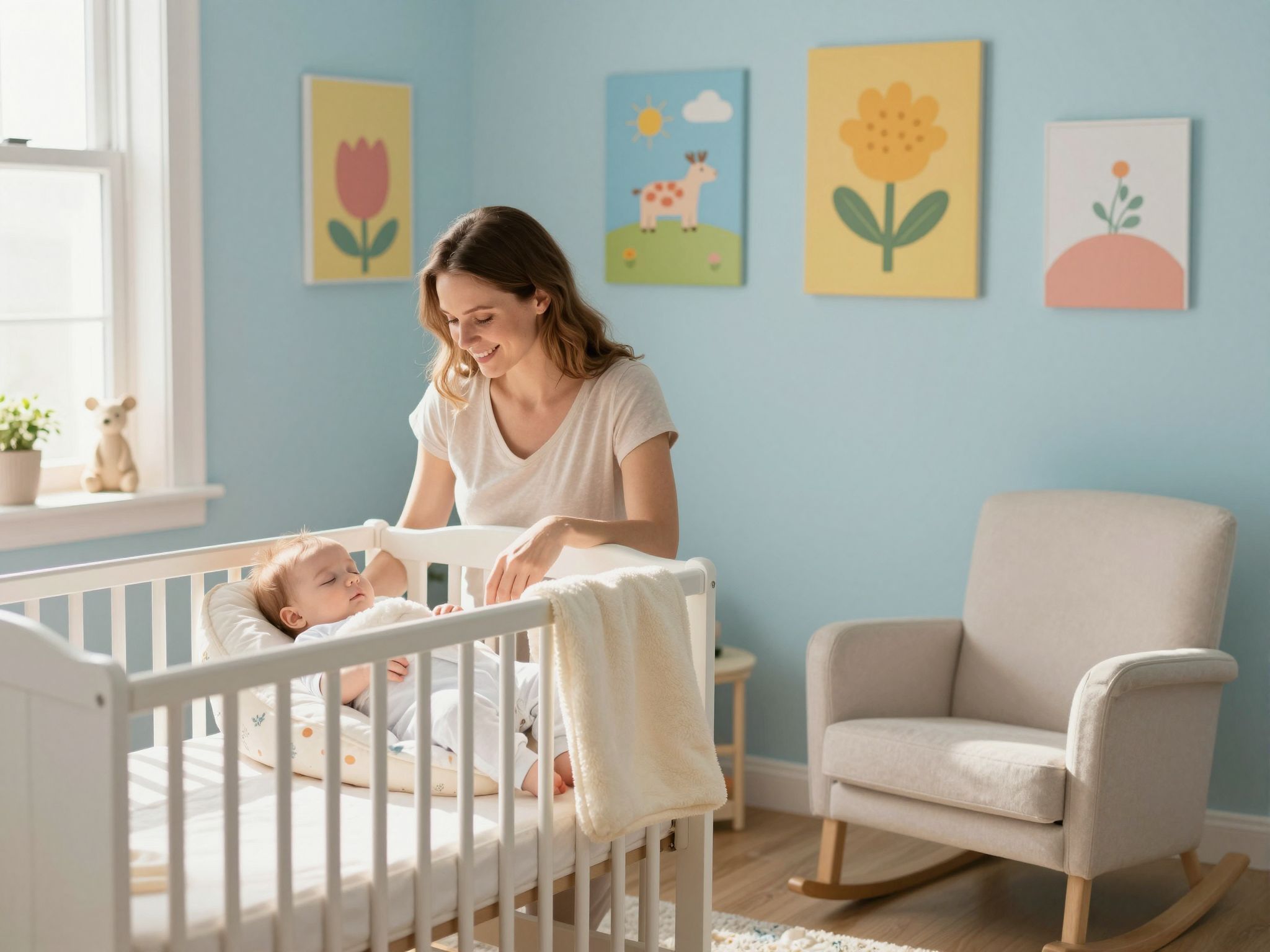 Az alvásbiztonság érdekében a hátukra fekvés javasolt.