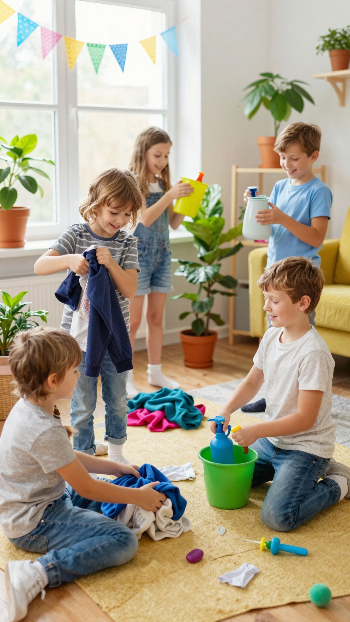 A gyerekek is szívesen segítenek a játékos feladatokban!