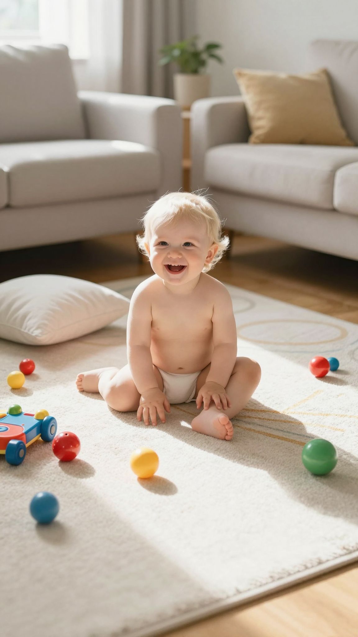 A meztelenség gyakori és normális a kisgyermekeknél.