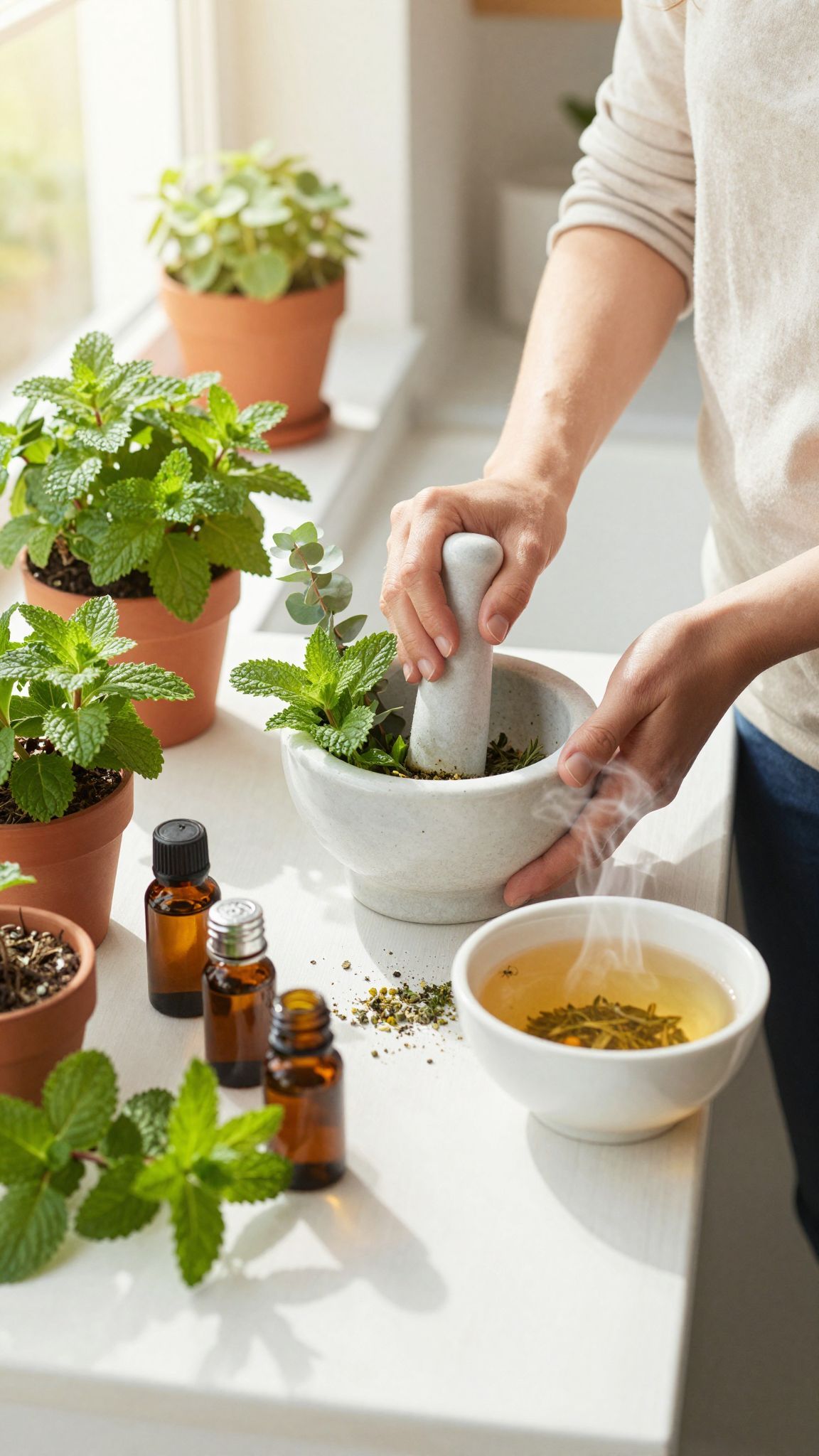 A teafaolaj erős gyulladáscsökkentő hatású, segíti a légzést.