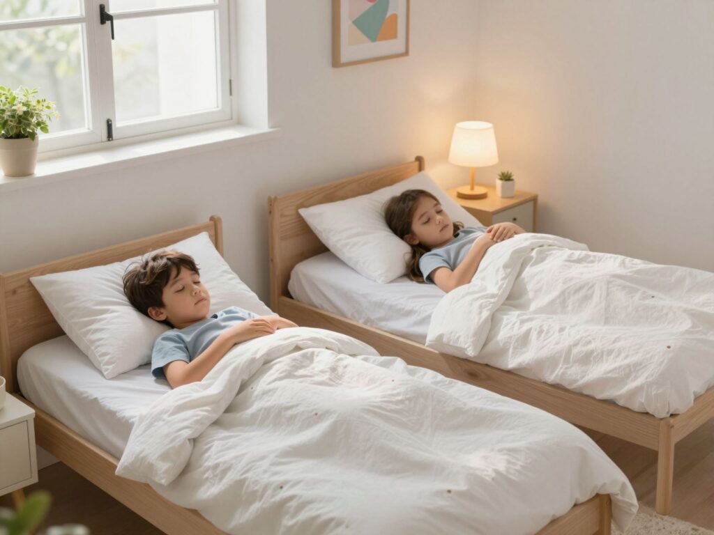 Két gyerek, nulla pihenés? Így hangold össze a testvérek alvásidejét