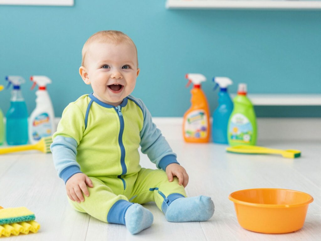 Még mindig hódít a felmosó rugi: a legviccesebb babaruha, ami takarít is helyetted