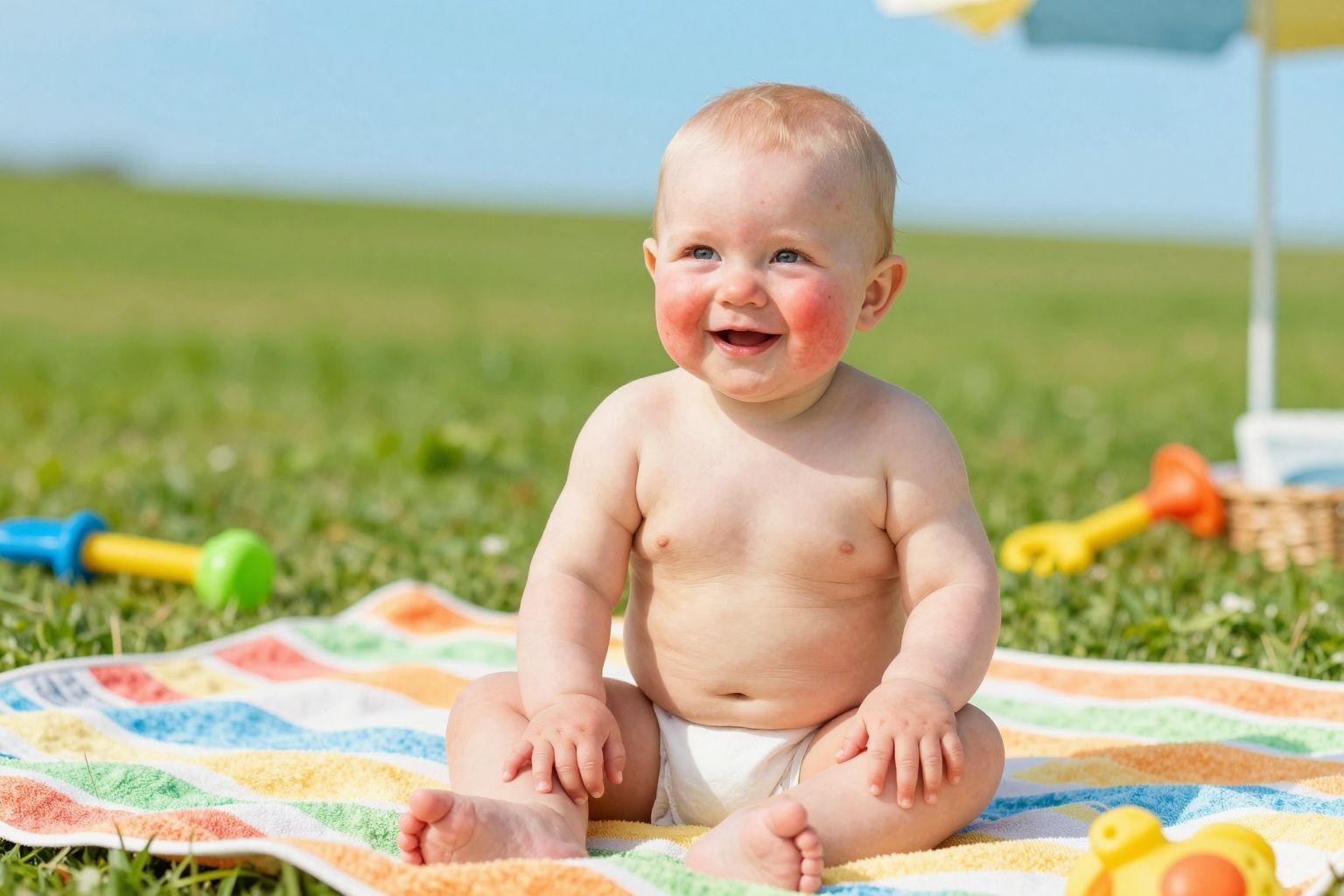 A melegkiütés gyakori gyermekeknél nyáron, hűtsük le őket!