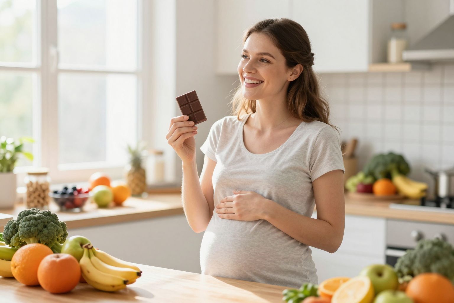 A mértékletesség segít megőrizni a terhesség egészségét.