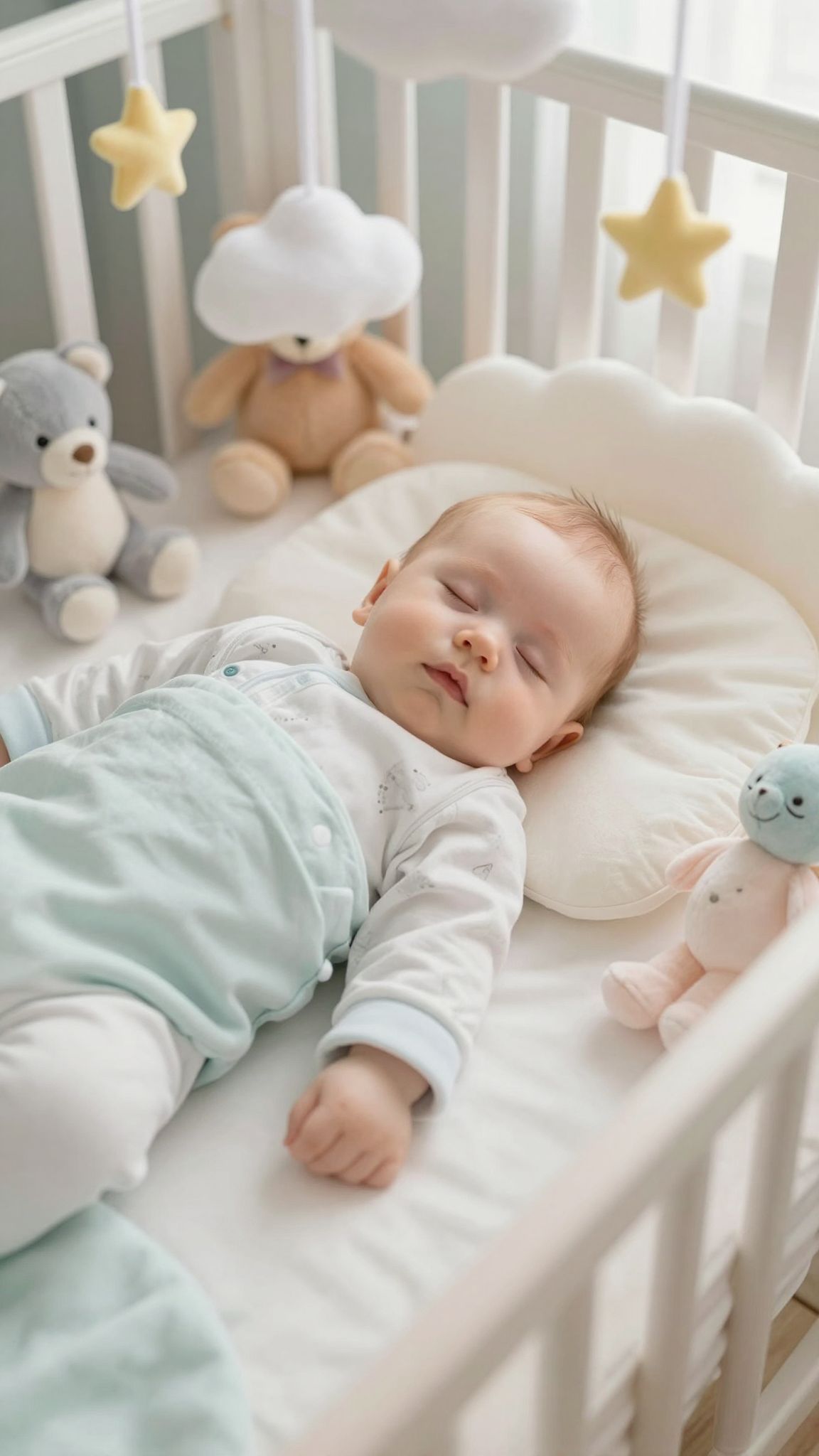 Az alvás segíti a baba agyi fejlődését és növekedését.