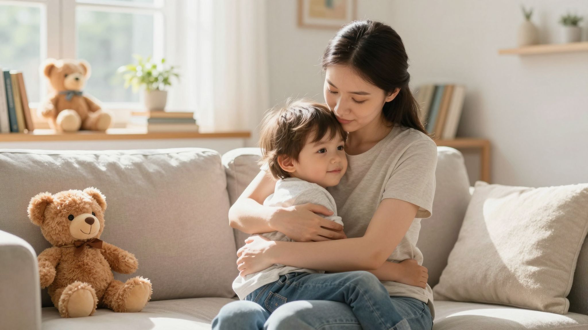 A szülői nyugalom erősíti a gyermek biztonságérzetét.