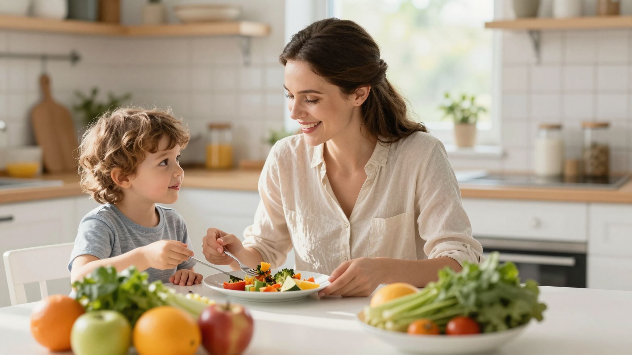 A dietetikus és pszichológus együtt segít a tudatos étkezésben.