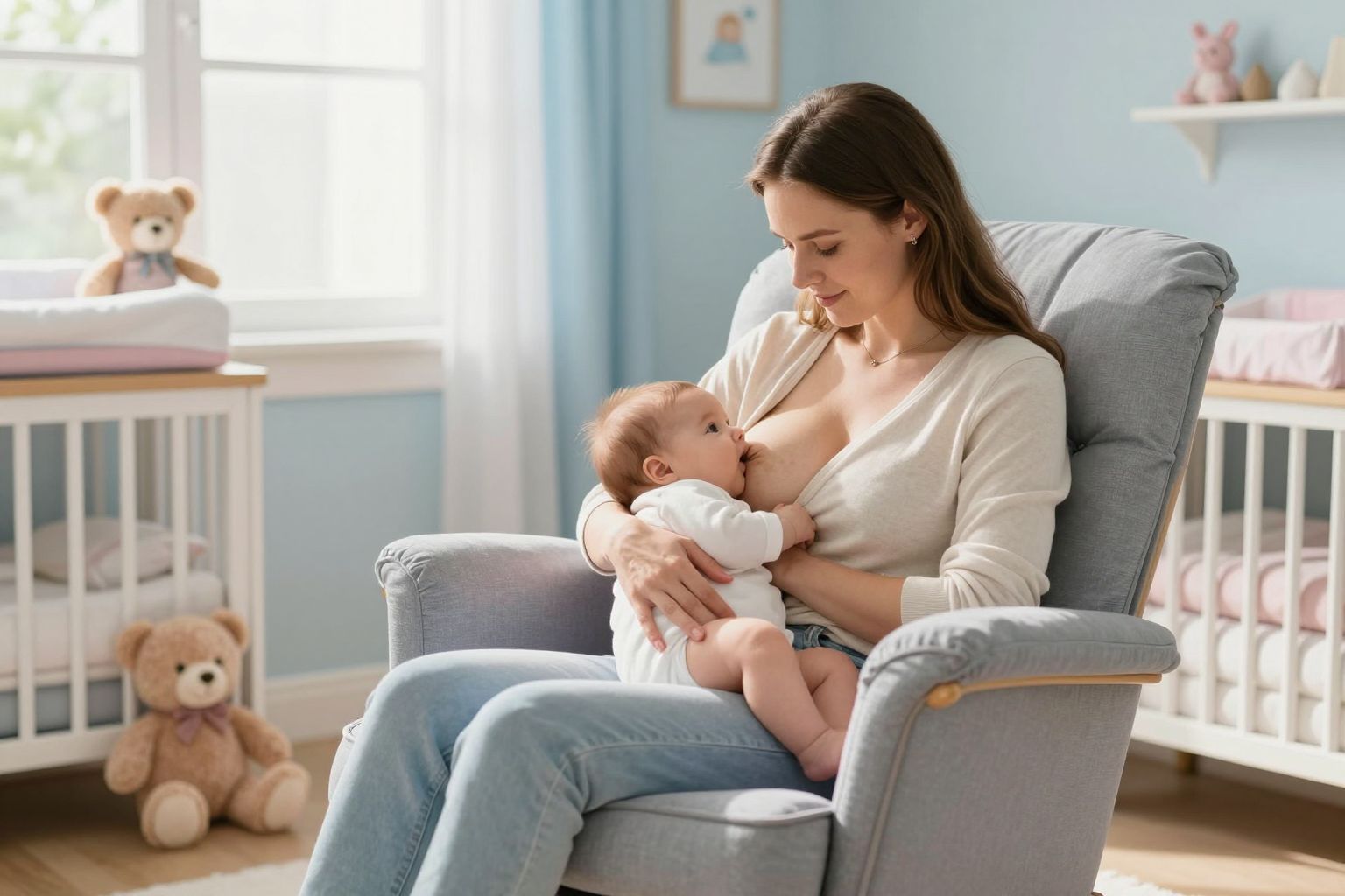 A szoptatás során a kényelem kulcsfontosságú a sikerhez.