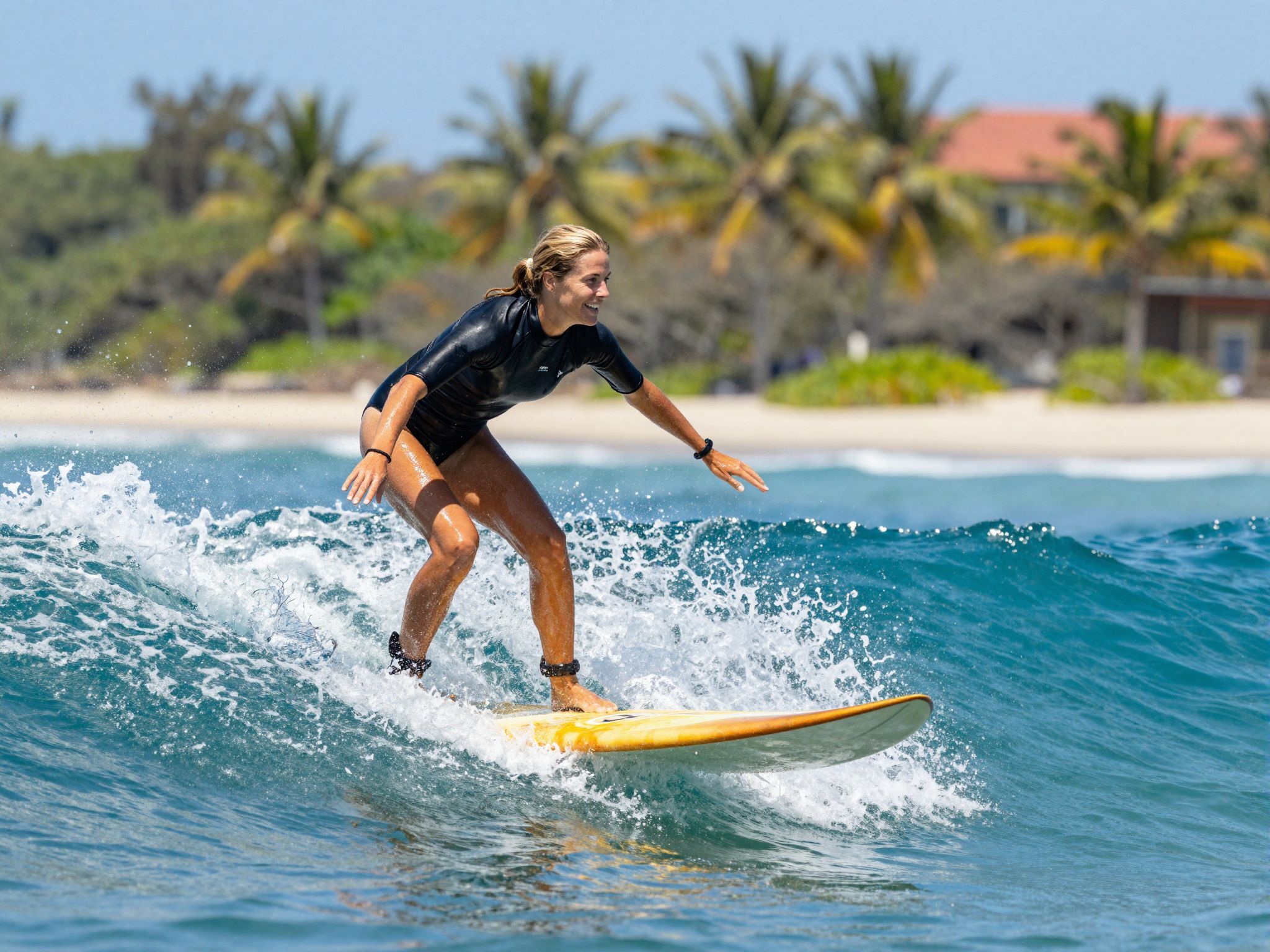 Szörfözés közben a természet és a szabadság egyesül.
