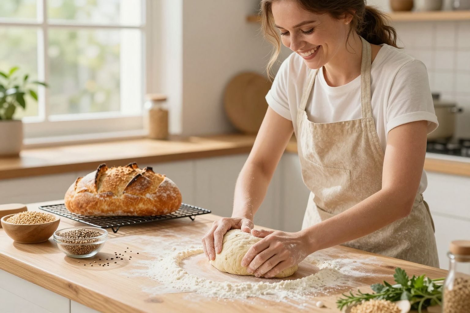 A gőzölés kulcs a ropogós héjú kenyérhez.