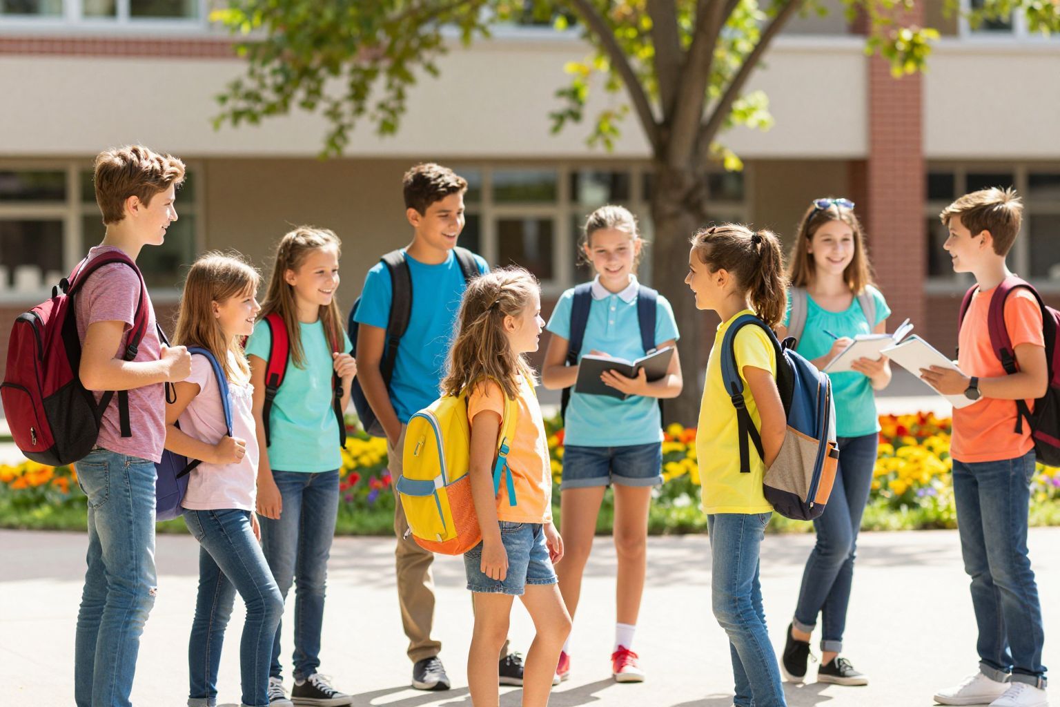 Az új barátságok erősítik a közösségi élményt az iskolában.