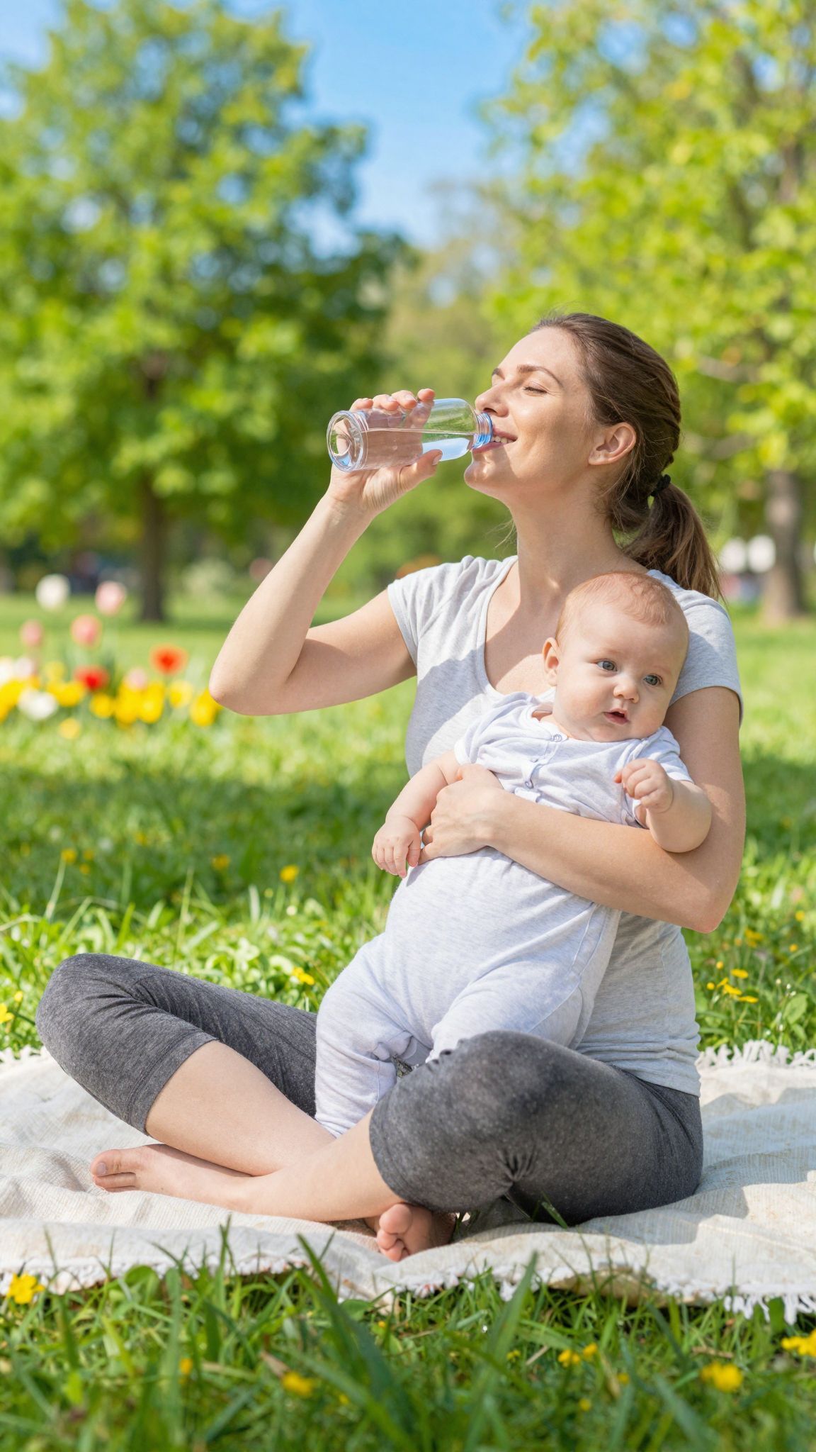 Várandósan és szülés után fontos a mozgás és hidratálás.