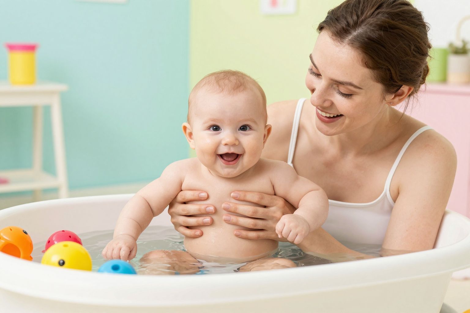 A reflexek segítik a babák víz alatti mozgását.