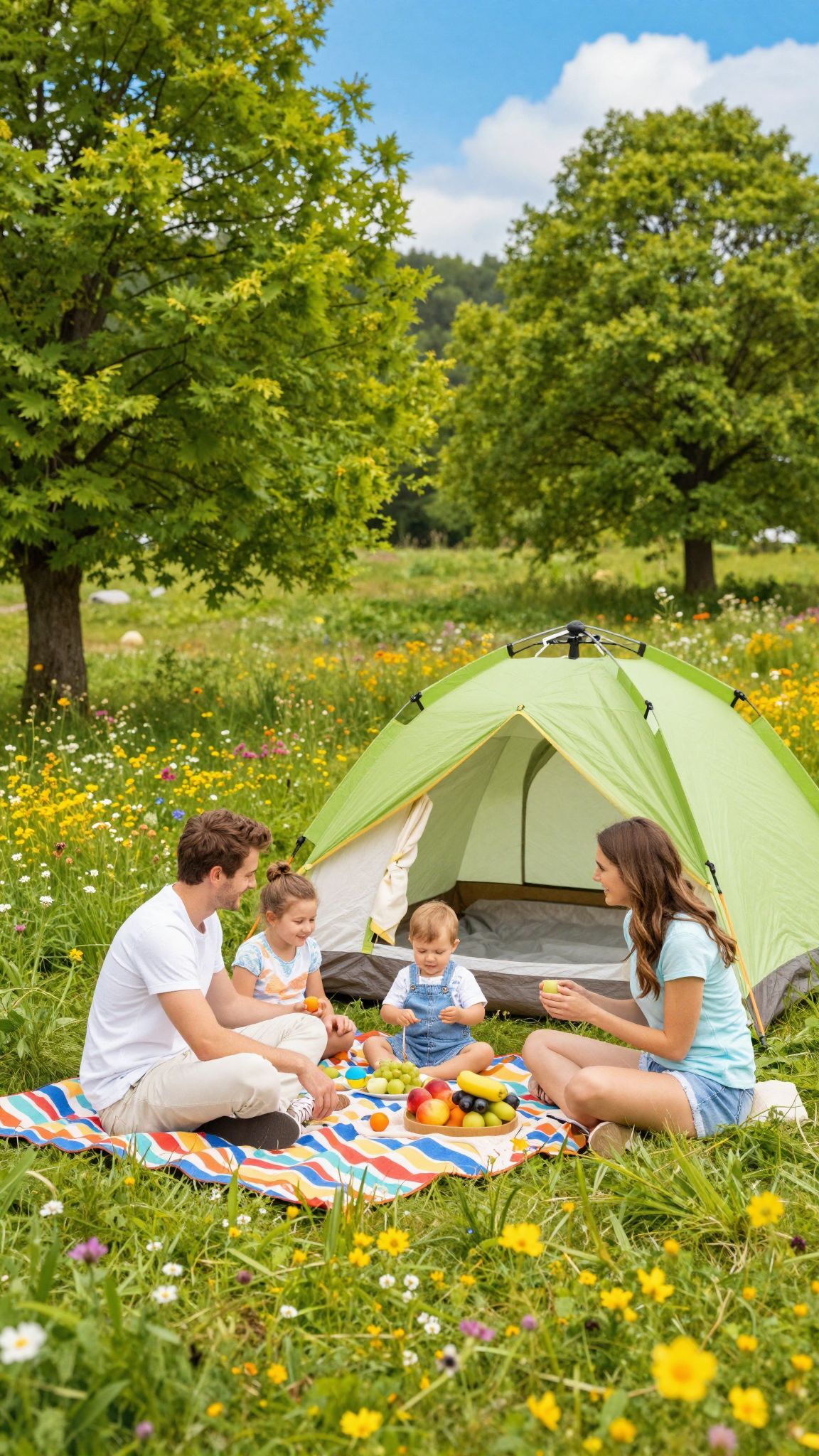 A családi kempingezés erősíti a kötelékeket és élményeket.