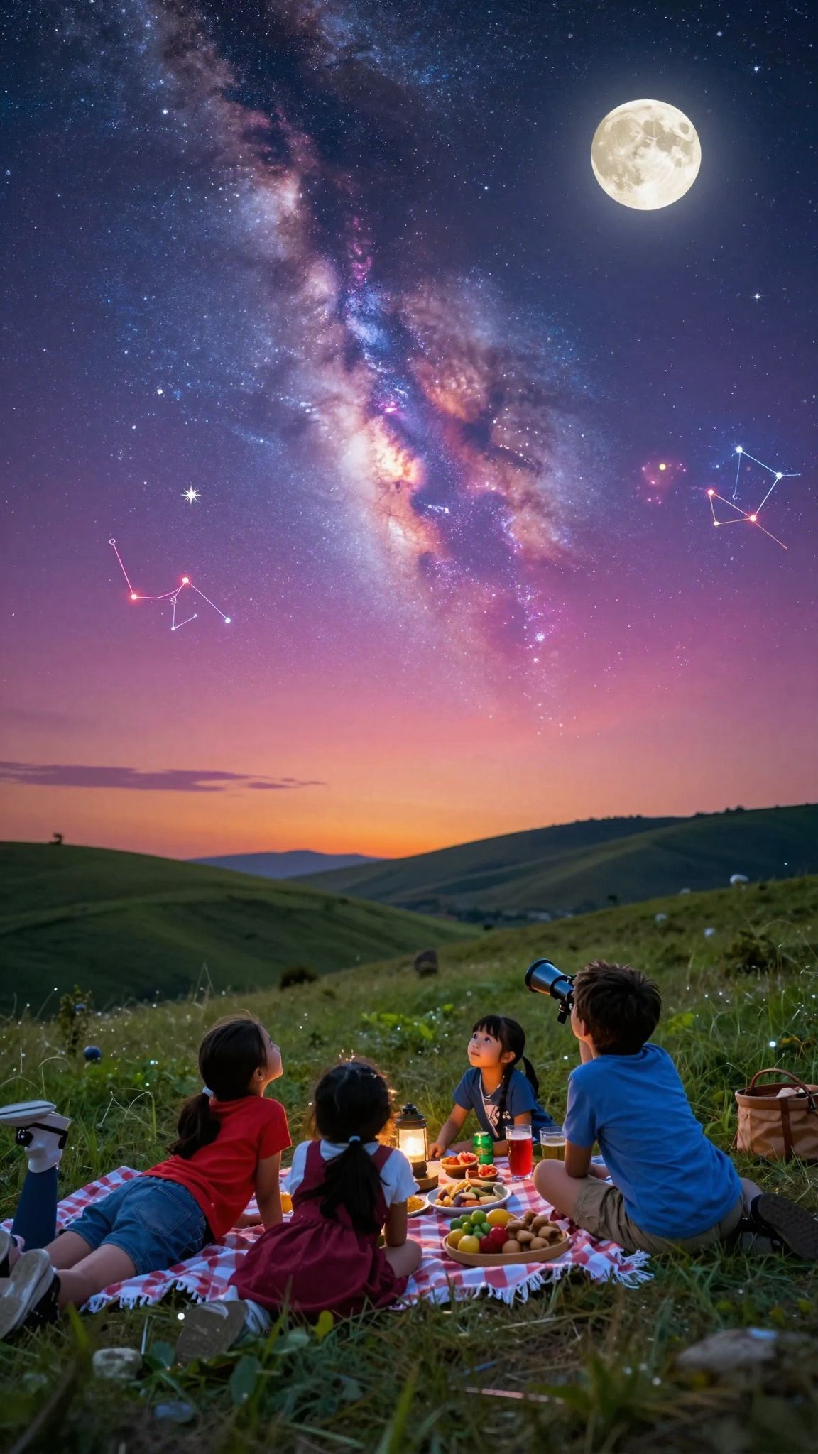 A csillagnéző estek ösztönzik a családi együttlétet és tanulást.