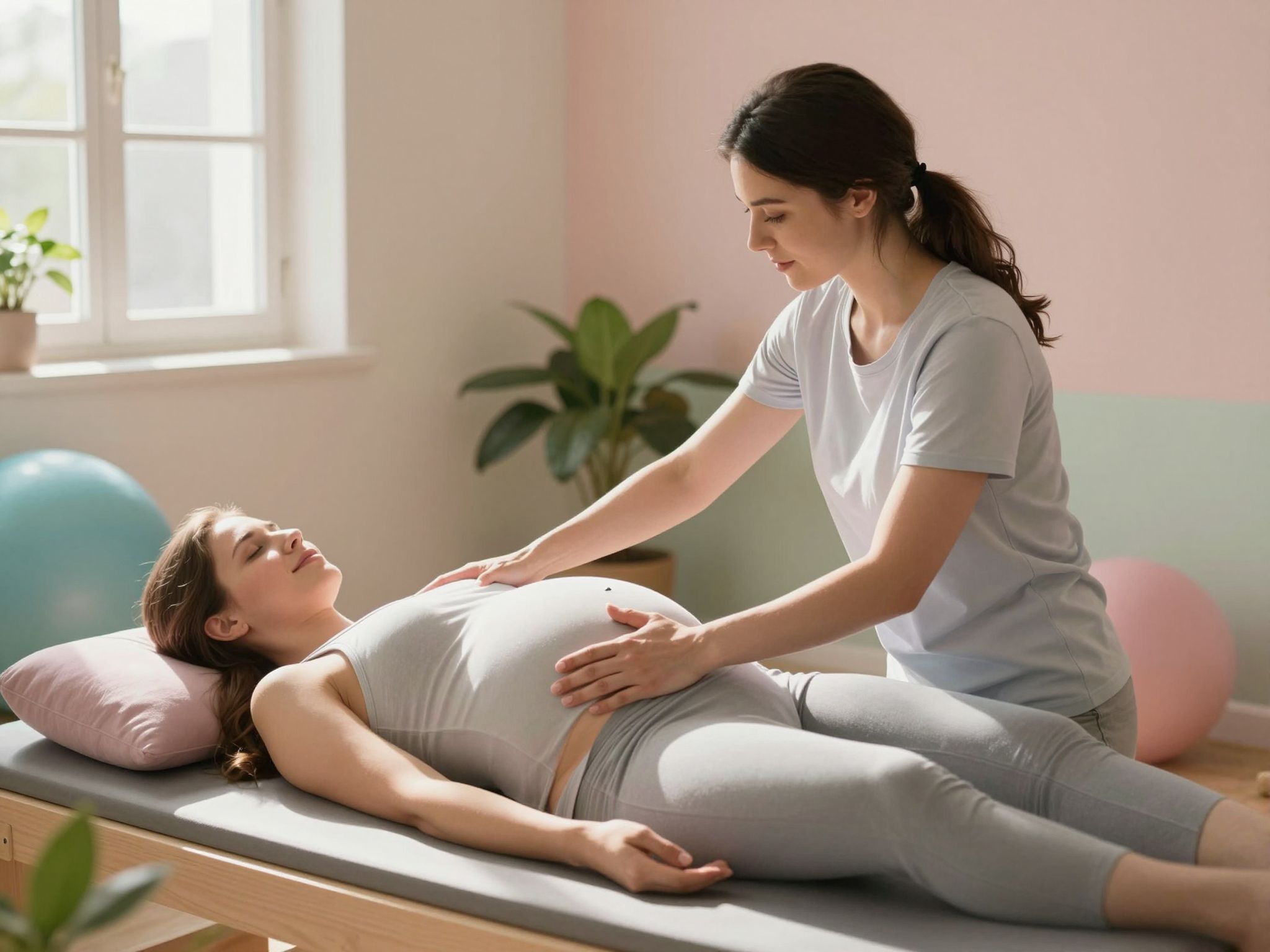 A dúla segít a pozícióváltás során a születésnél.