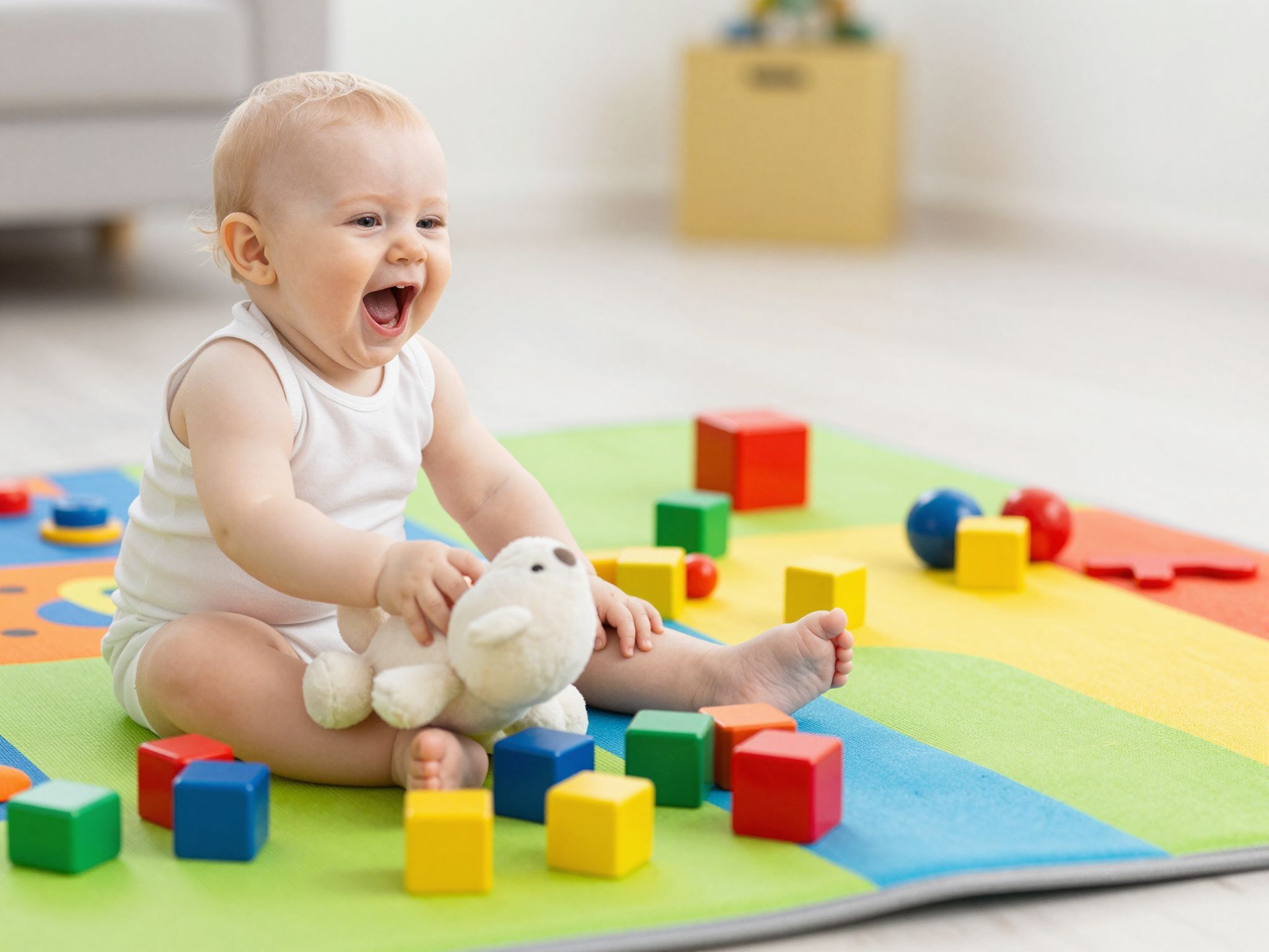 A gügyögés erősíti a babák kommunikációs készségeit.