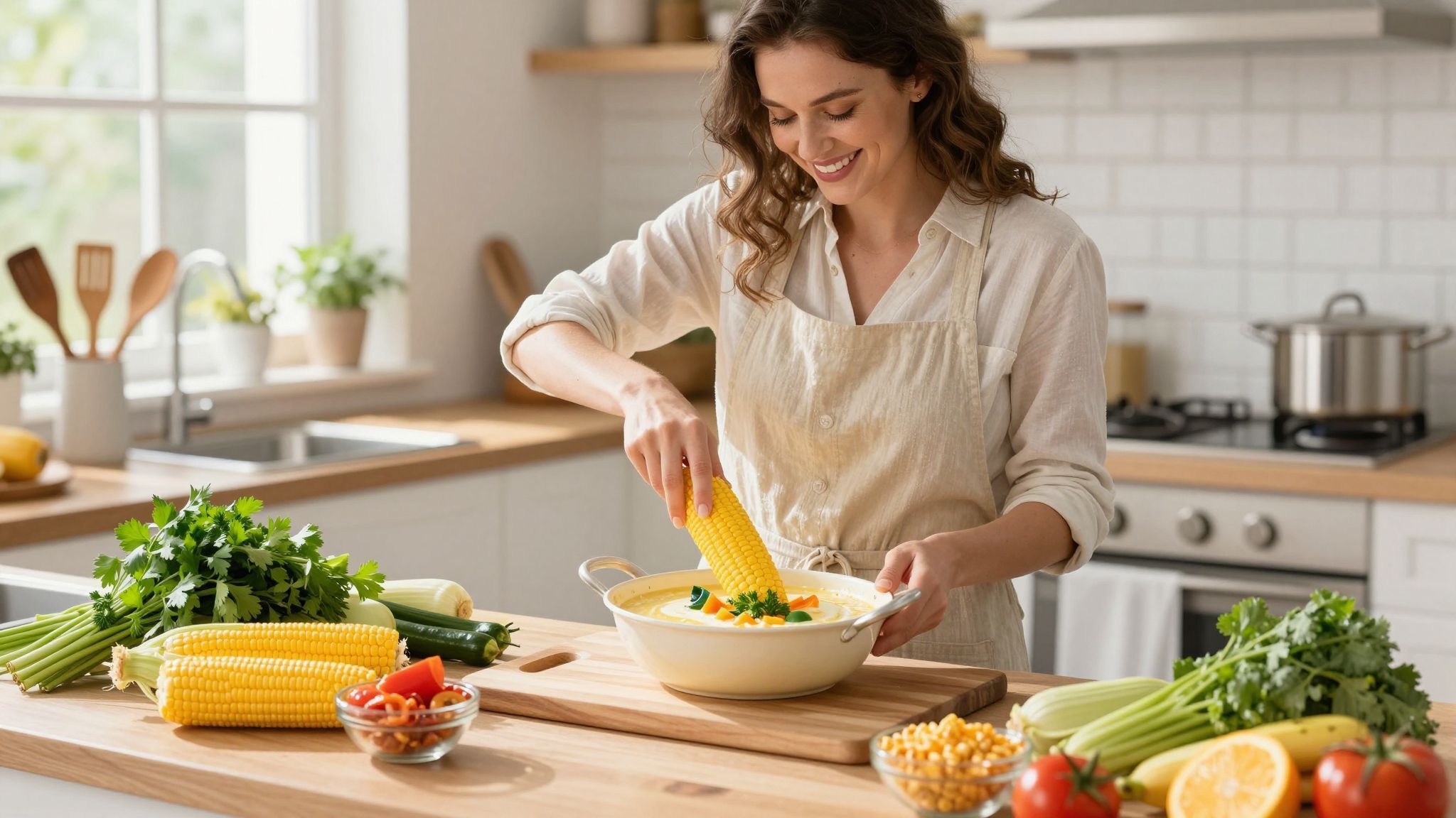 A kukorica krémleves újraálmodása gazdag ízekkel vár!