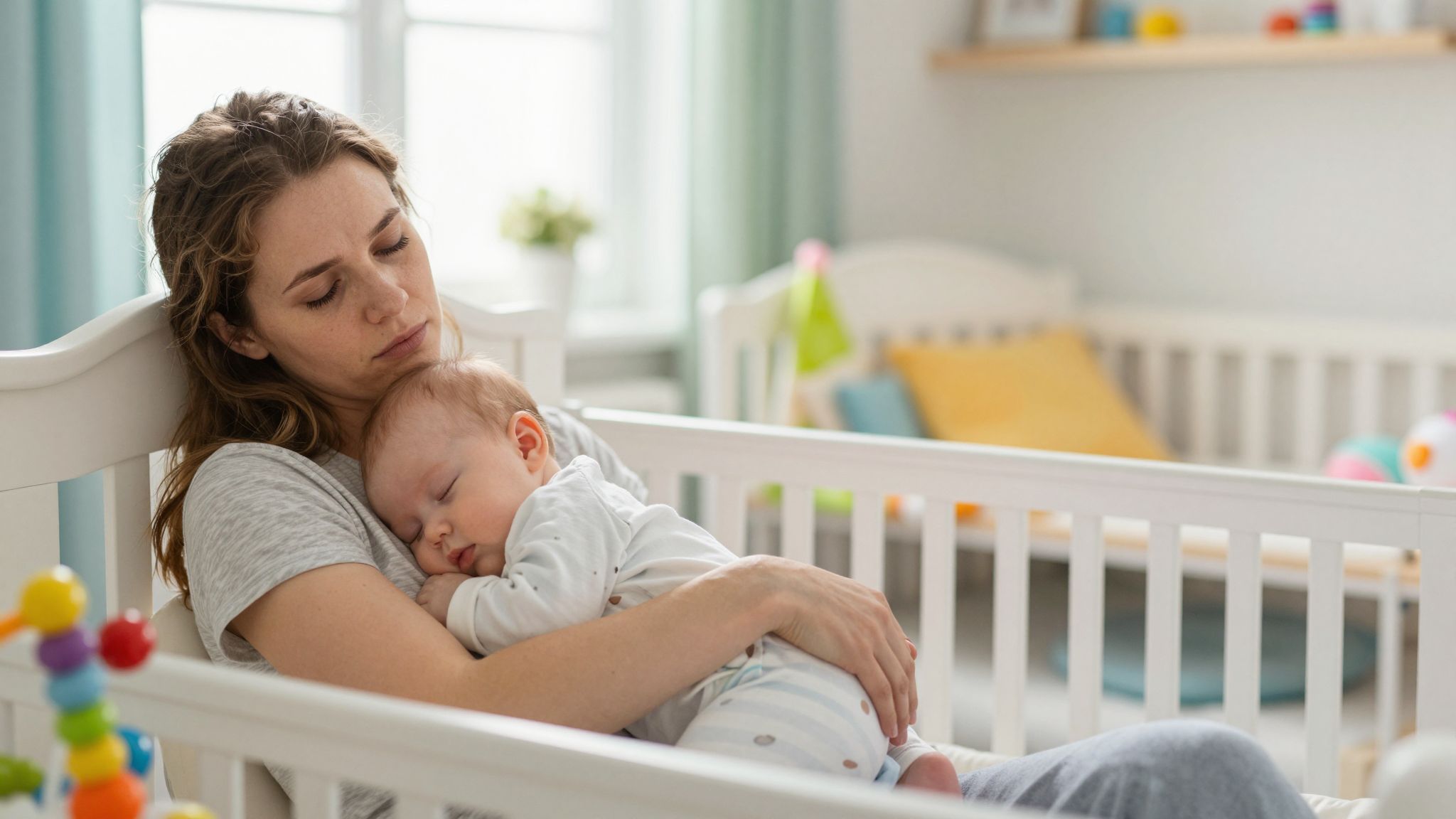 A „mama köd” a fáradtság és alvás hiánya következménye.