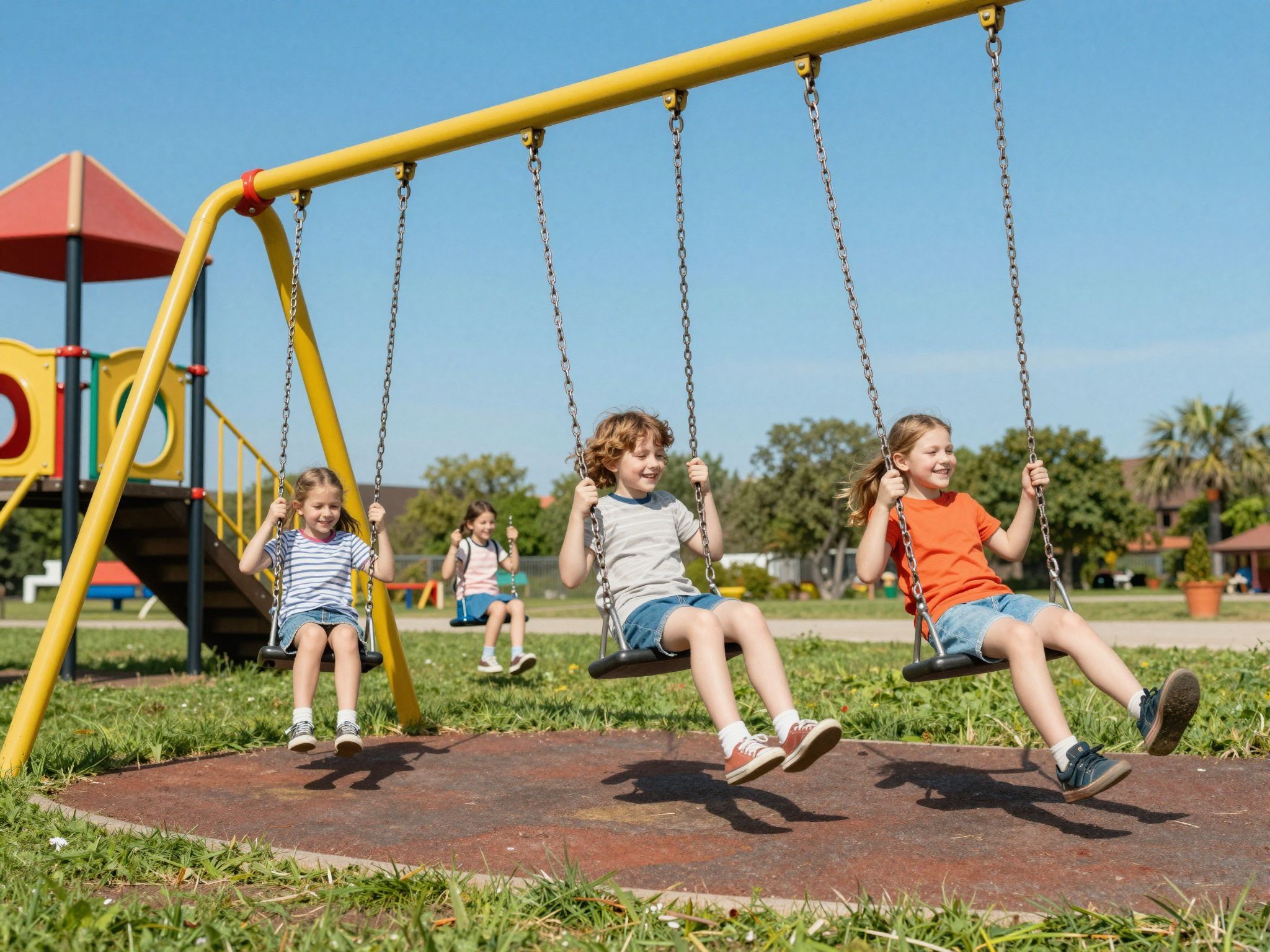 A láncos hinta a gyermeki szabadság szimbóluma volt.