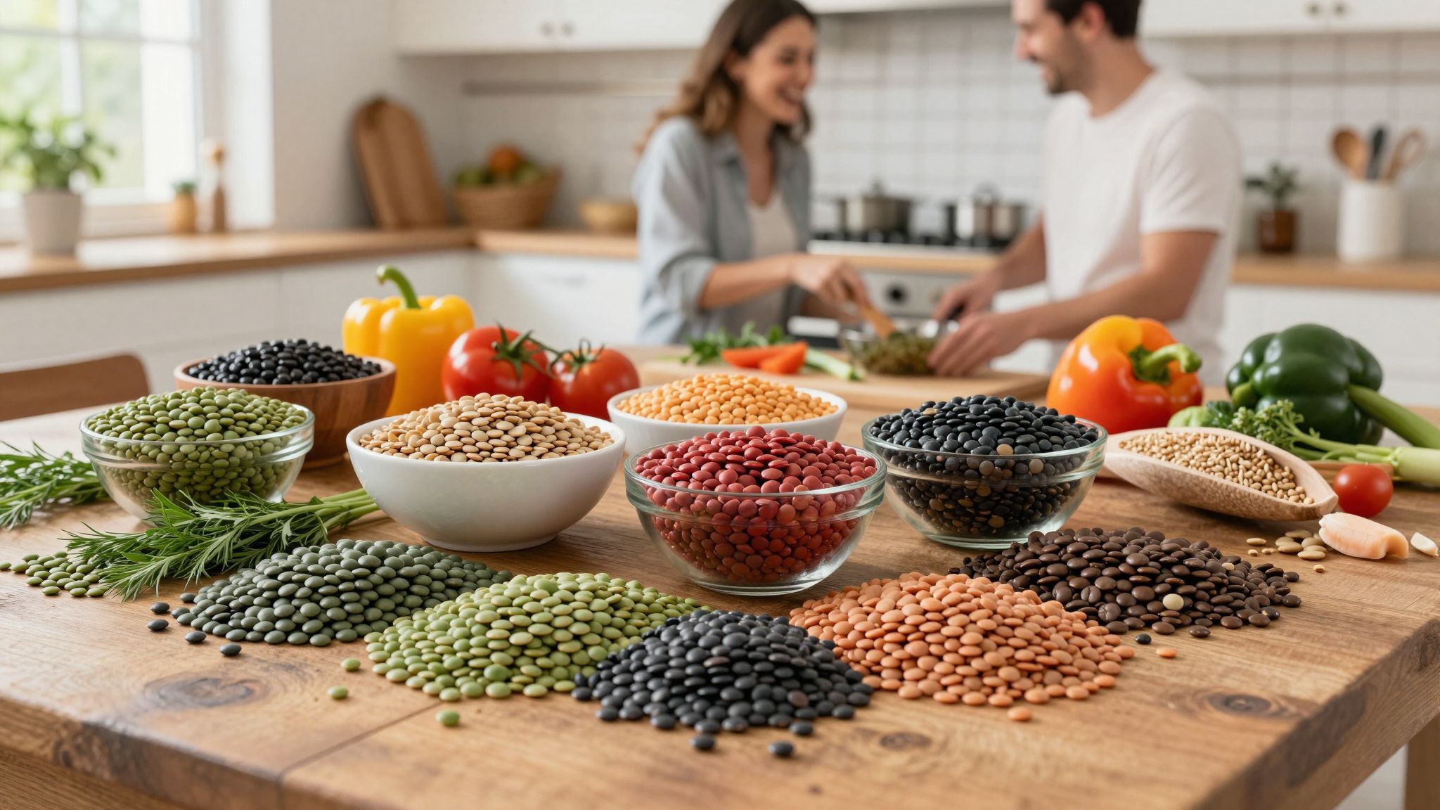 A lencsék különböző típusai gazdag tápanyagforrások.