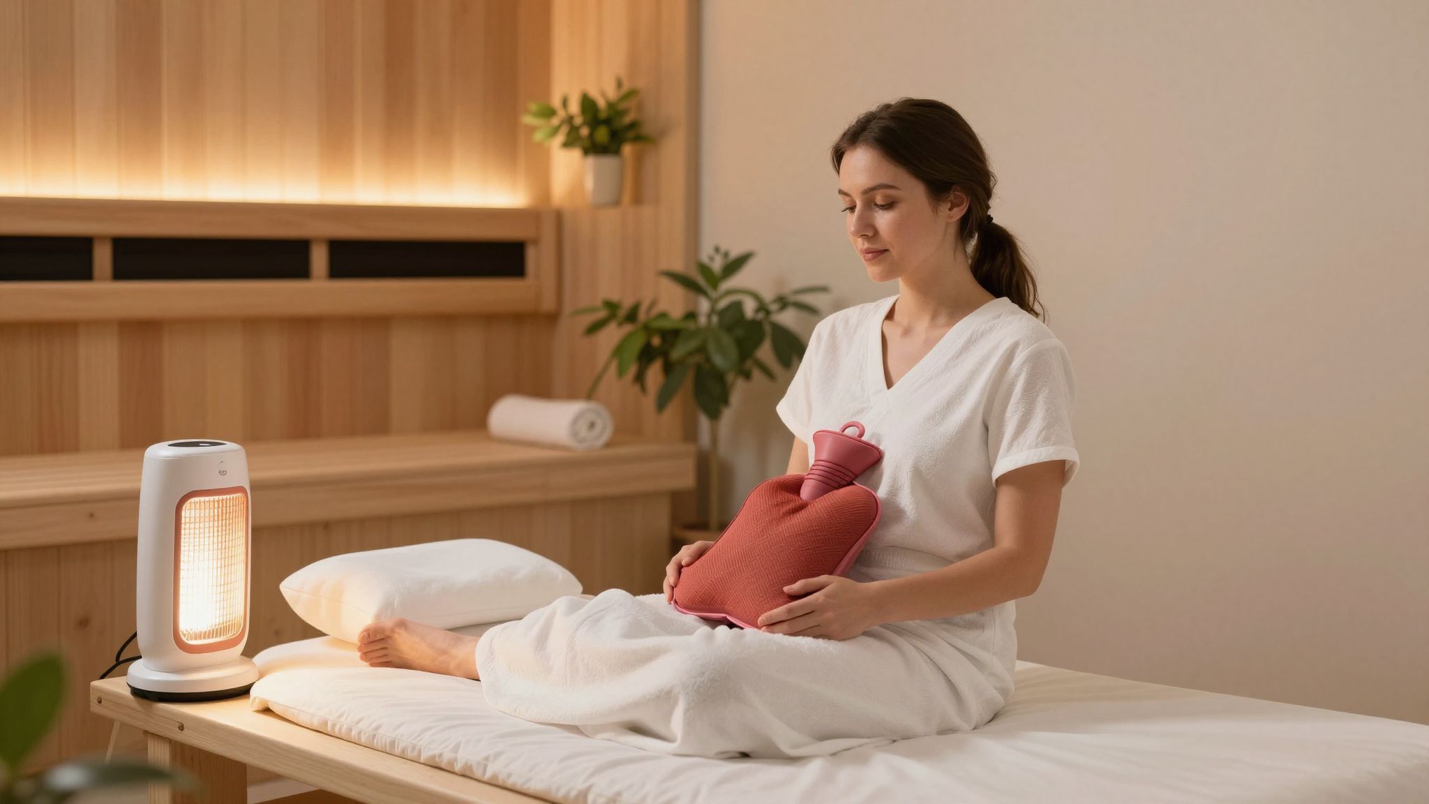 A meleg terápia javíthatja a hangulatot és a közérzetet.