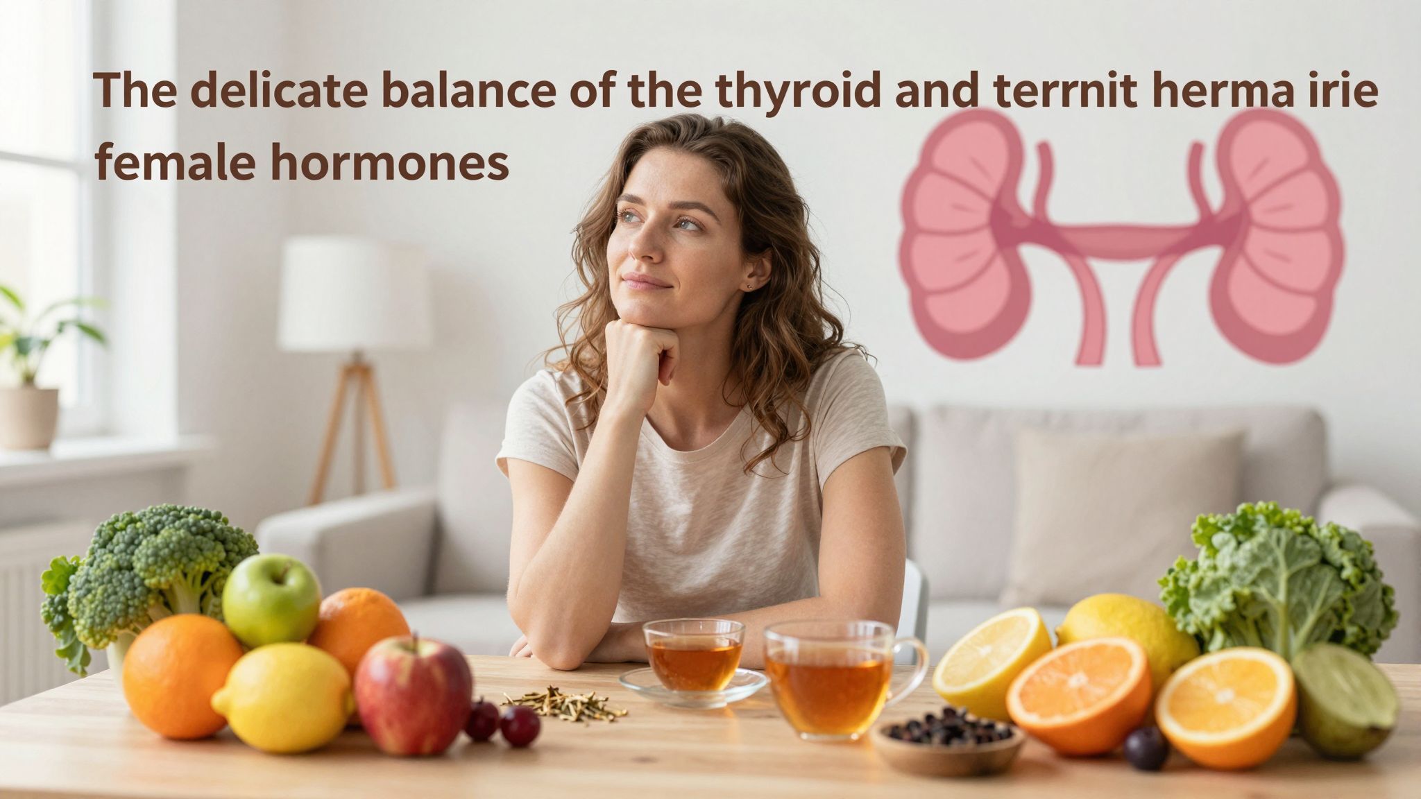 A pajzsmirigy és a női hormonok összefonódott hatása.