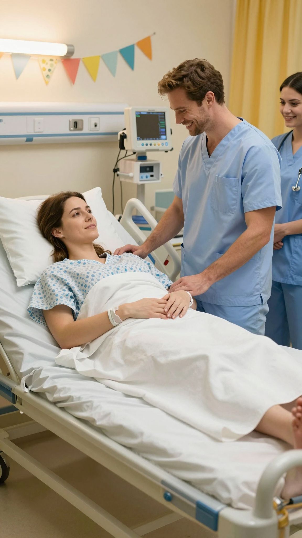 A partner támogatása kulcsszerepet játszik a császármetszésnél.