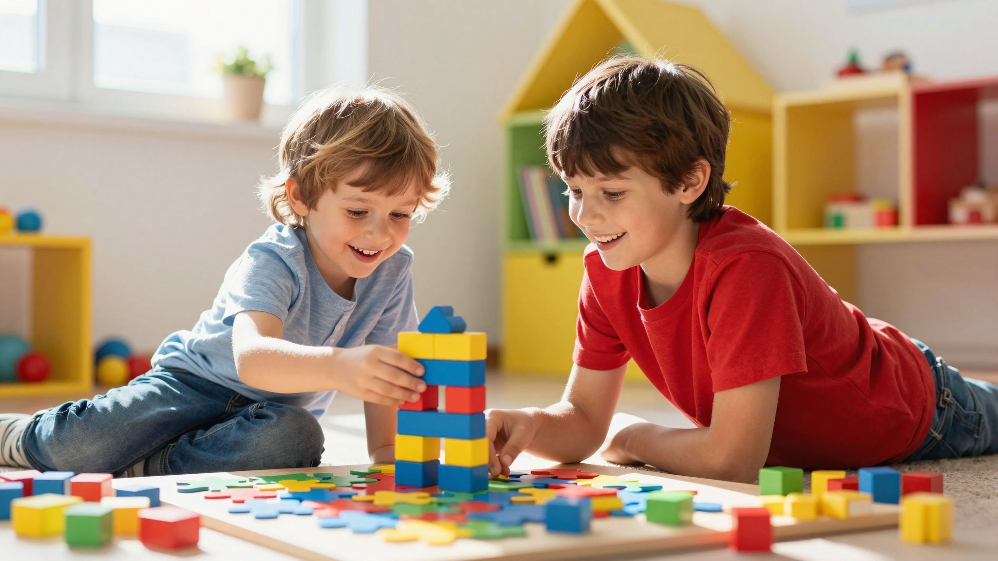 Játékos eszközökkel könnyen erősíthetjük a testvéri köteléket.