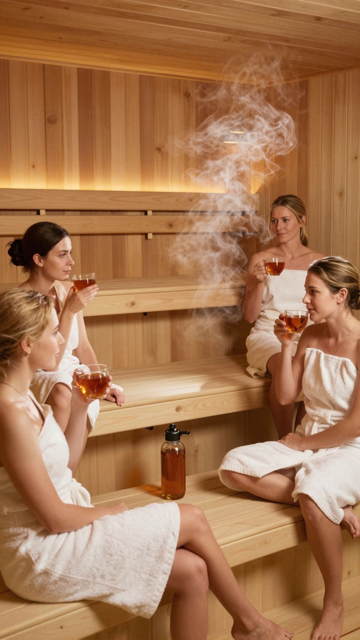 A szauna serkenti a vérkeringést és csökkenti a stresszt.