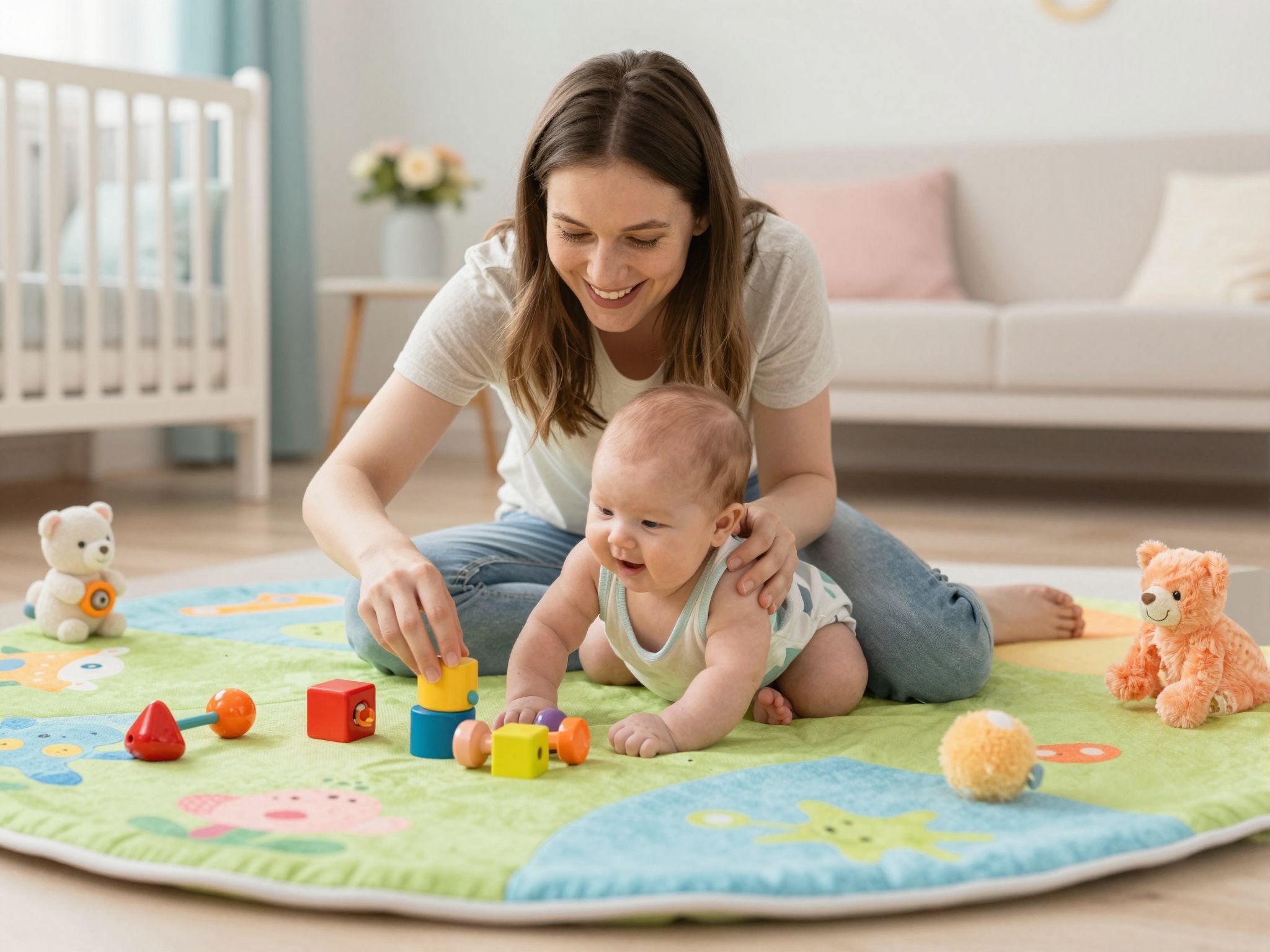 A szülők interakciója alapja a baba játékos fejlődésének.