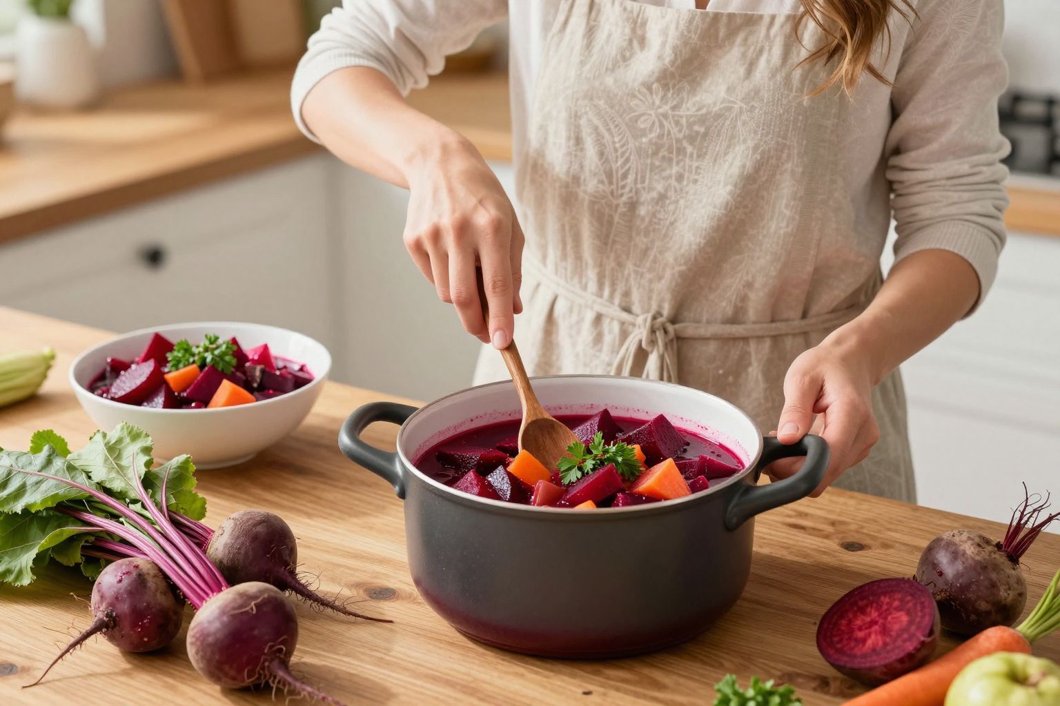 A céklafőzelék titka a friss, ízletes céklában rejlik.