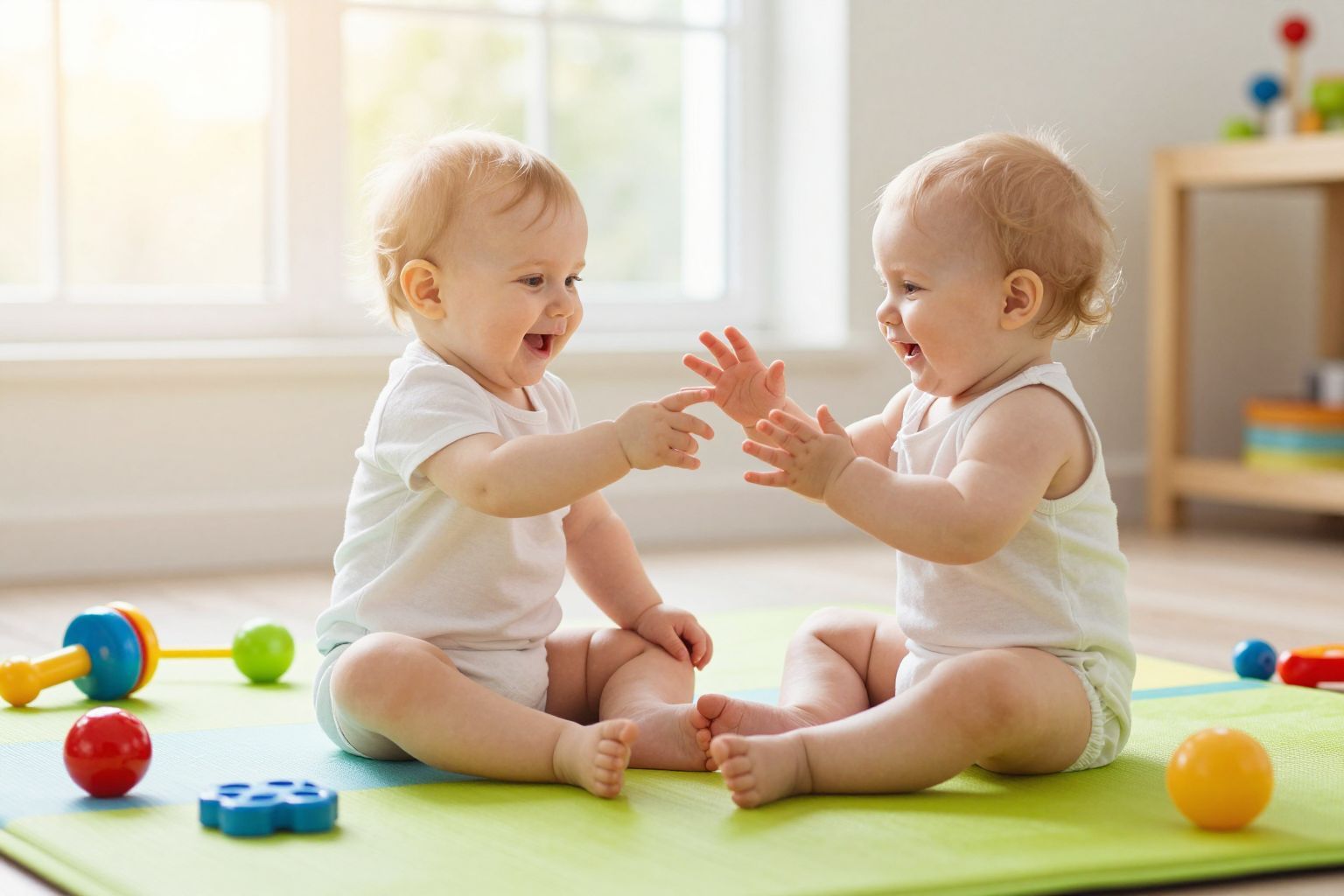 A tükörneuronok segítik a baba utánzását és tanulását.