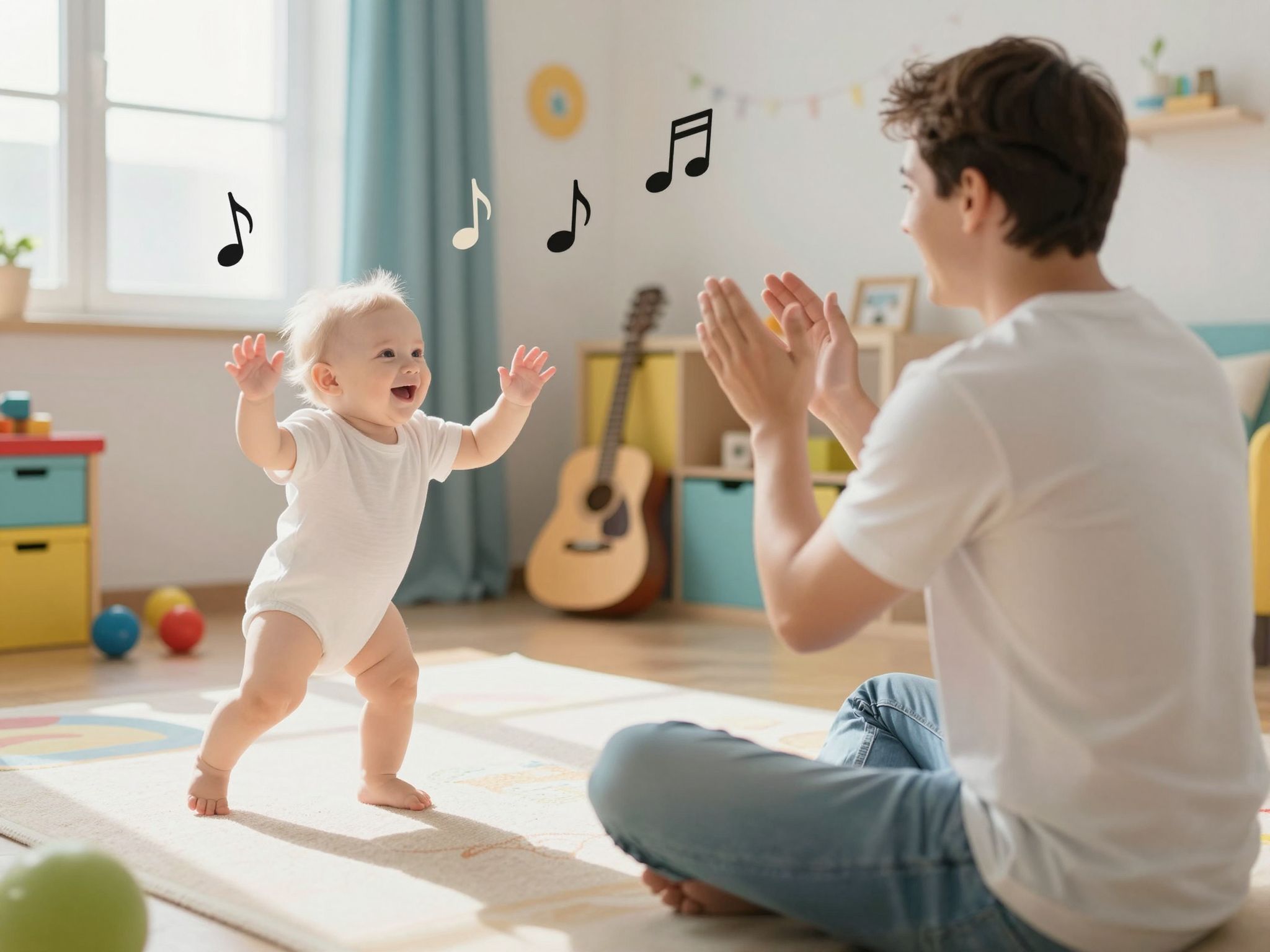 A zene serkenti a motoros fejlődést a babákban.