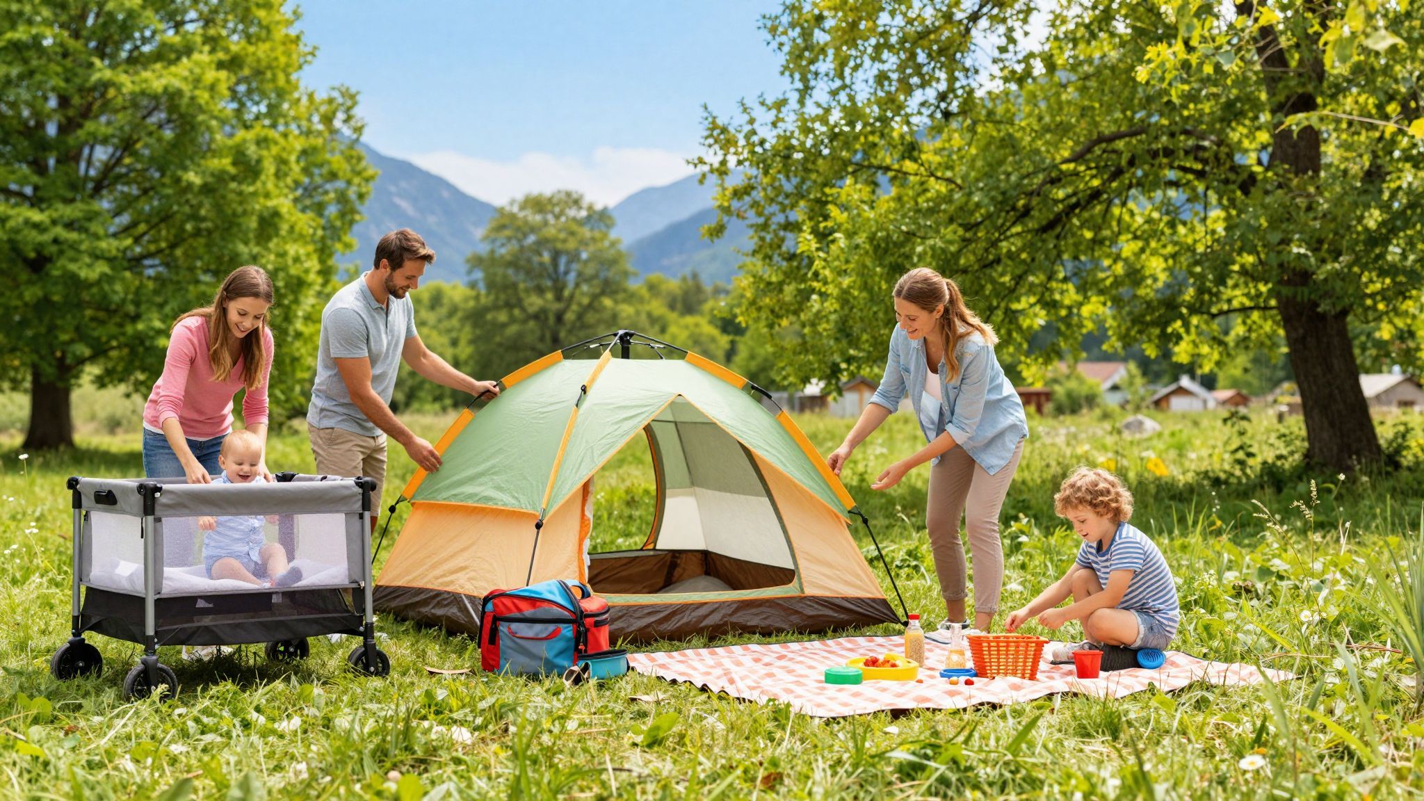 Babával kempingezni külön tervezést és felkészülést igényel.