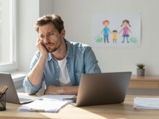 Apa is érez bűntudatot: a dolgozó apák kihívásai és lelki terhei