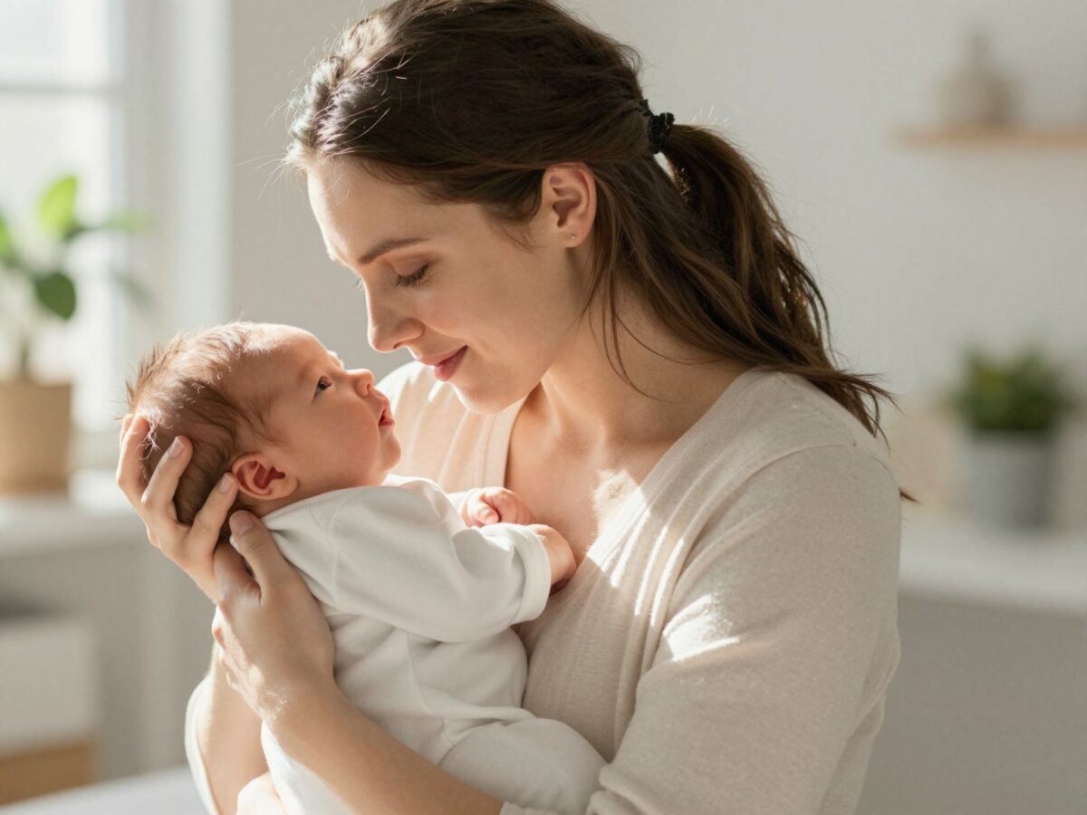 Az anya szívverése, illata és melege: ez nyugtatja meg a legjobban az újszülöttet