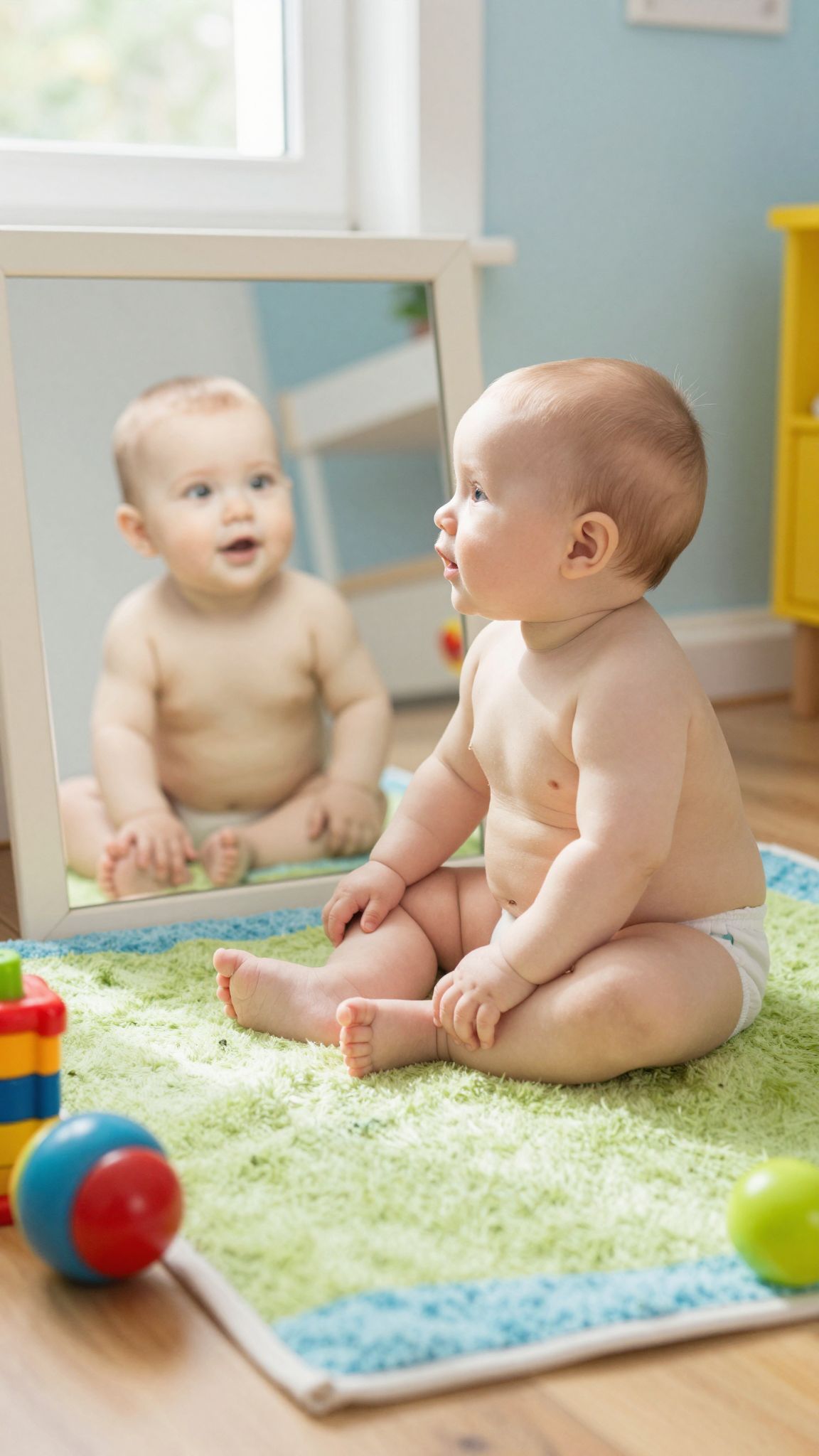A motoros fejlődés elősegíti a térérzékelés fejlődését.