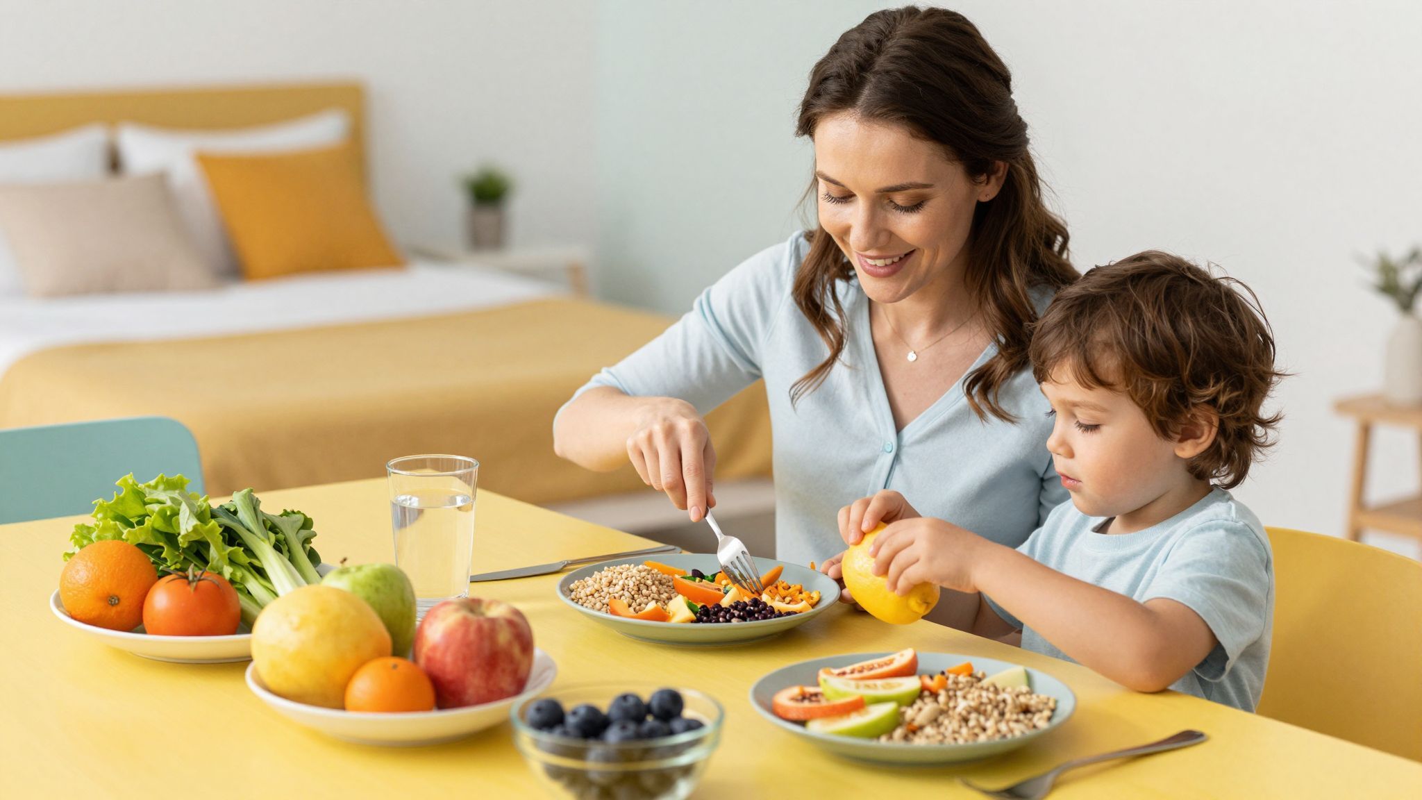 A megfelelő táplálkozás és alvás elengedhetetlen a fejlődéshez.