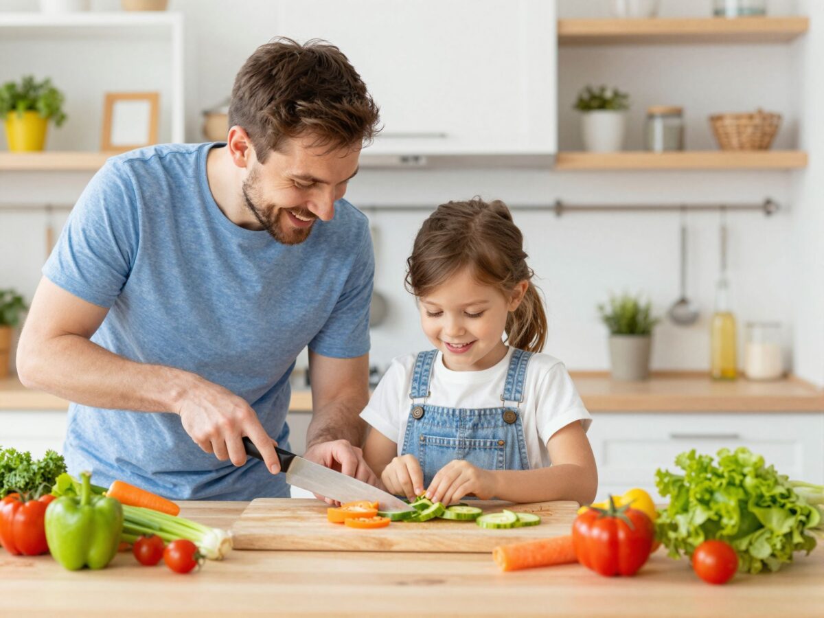 Főzzünk apával: konyhai biztonság, könnyű receptek, jó hangulat