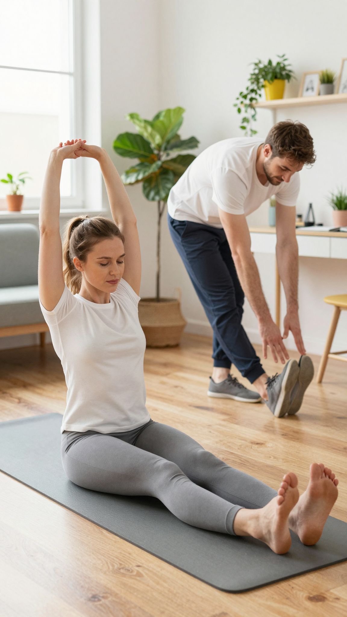 A törzs rugalmassága segít a derékfájás megelőzésében.