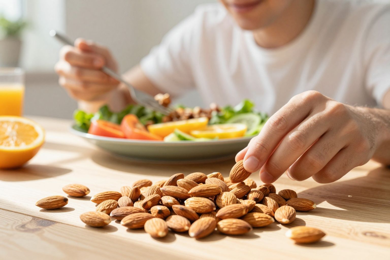 A mandula segít a telítettség érzésének fenntartásában.