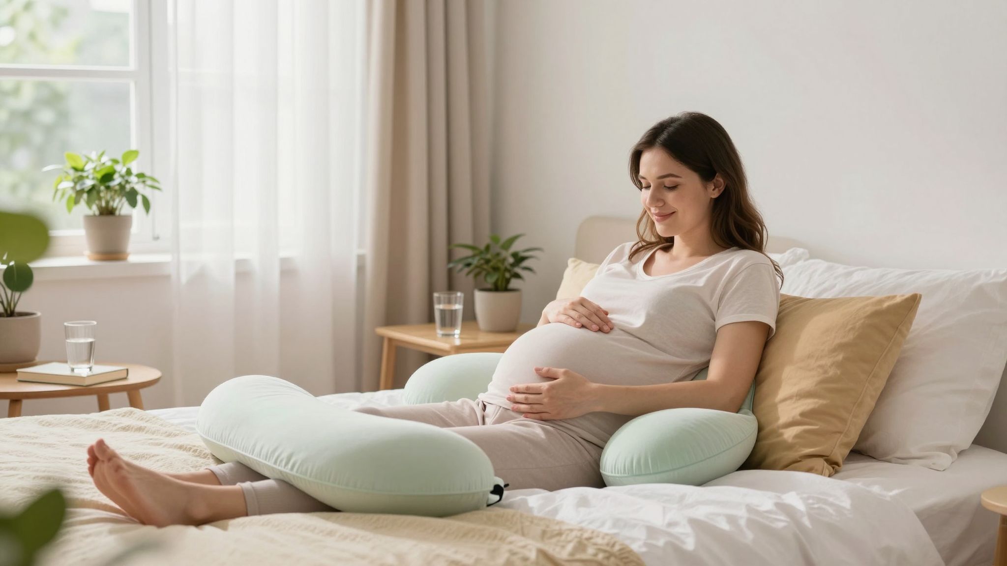 A harmadik trimeszterben az alvás javítható pozíciókkal.