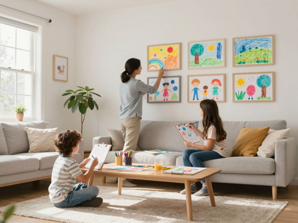 Hogyan mentsd meg a falat a gyerekrajzoktól? Kreatív és praktikus megoldások